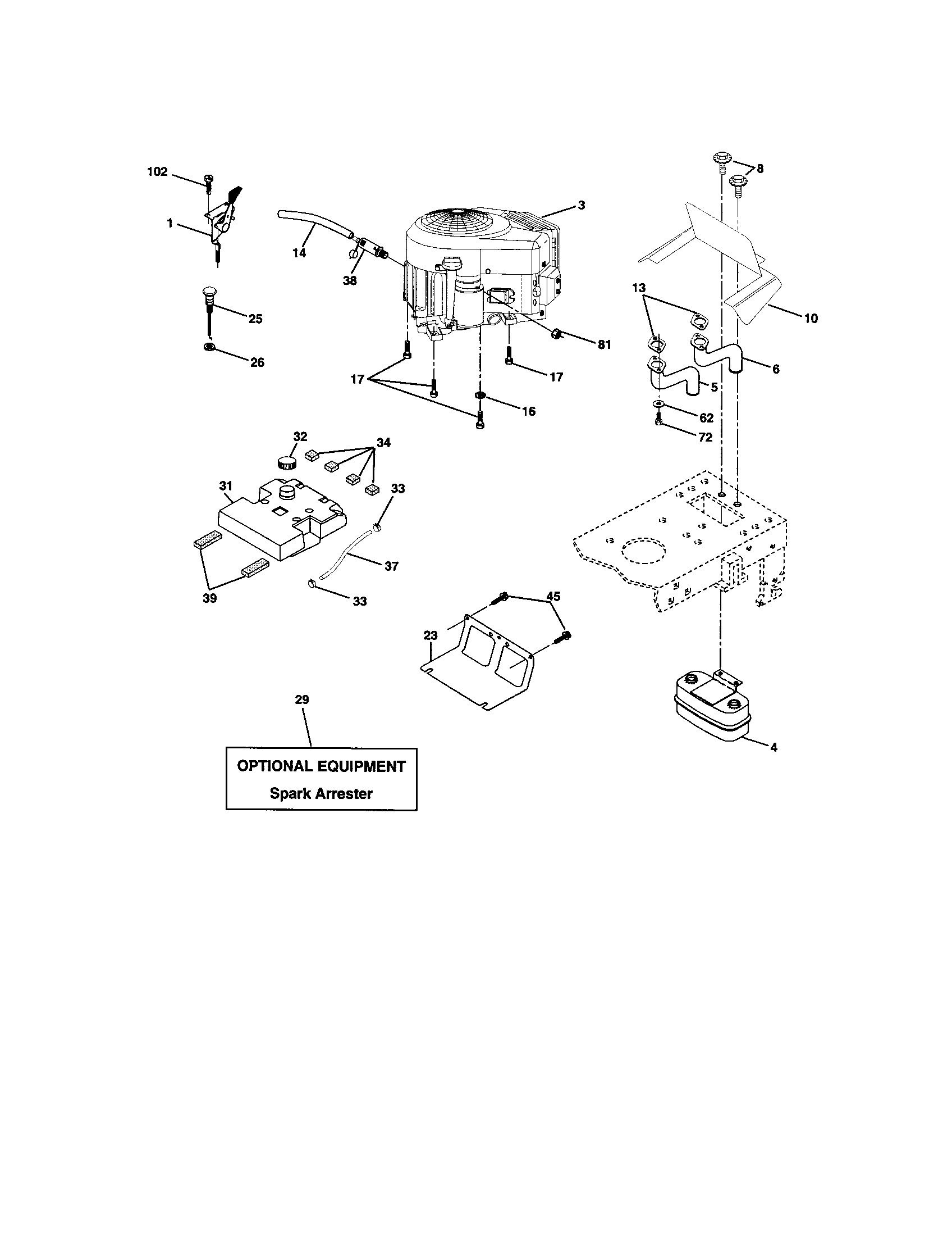 Craftsman 917272452 engine diagram
