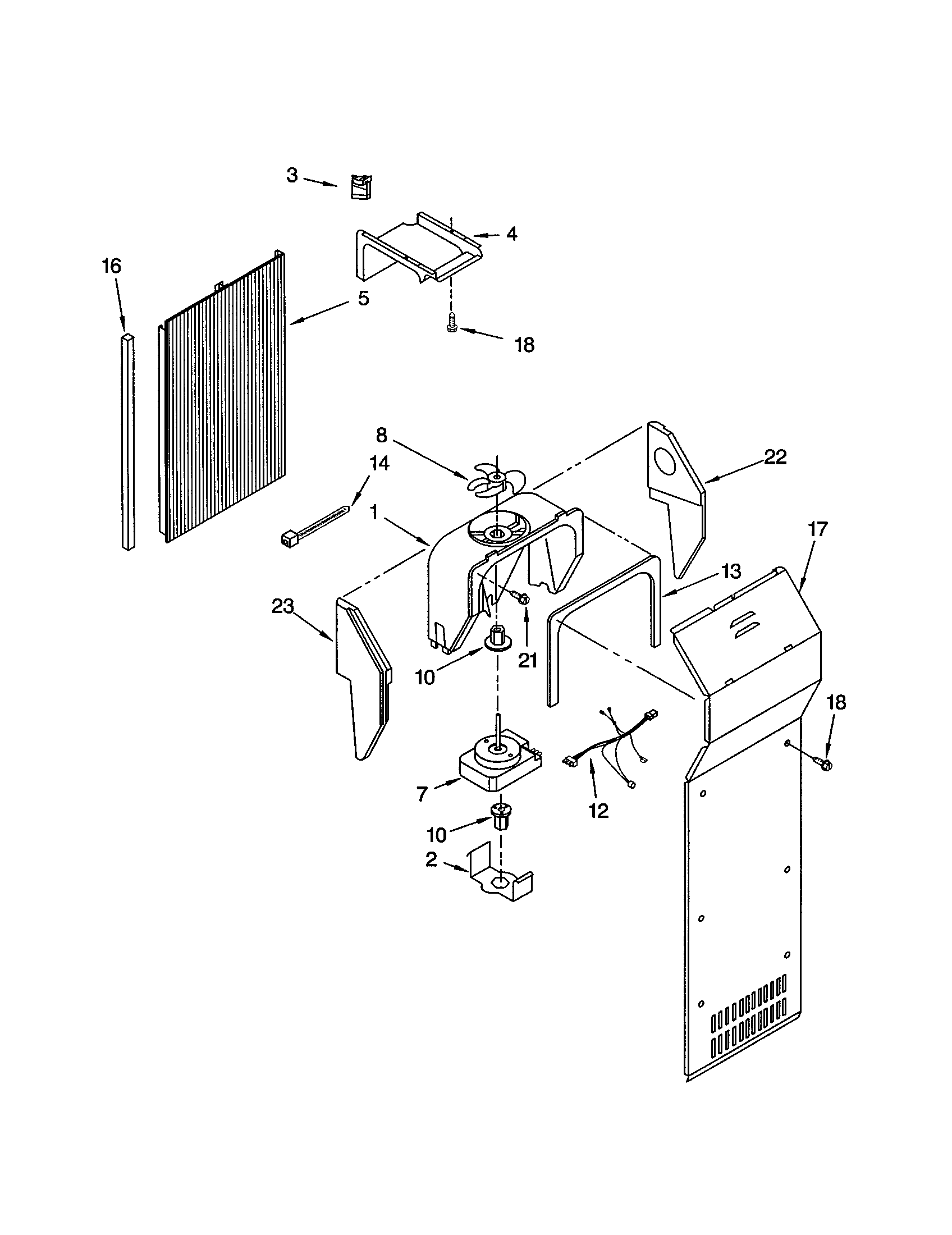 Kenmore 10653269201 air flow diagram