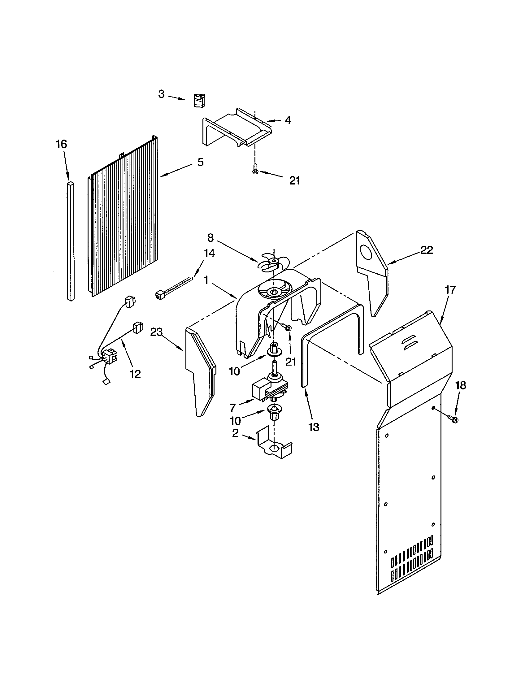 Kenmore 10651254103 air flow diagram