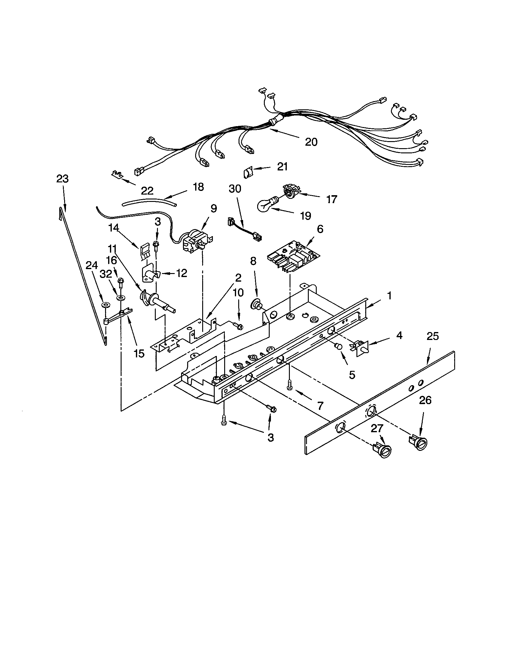 Kenmore 10651254103 control diagram