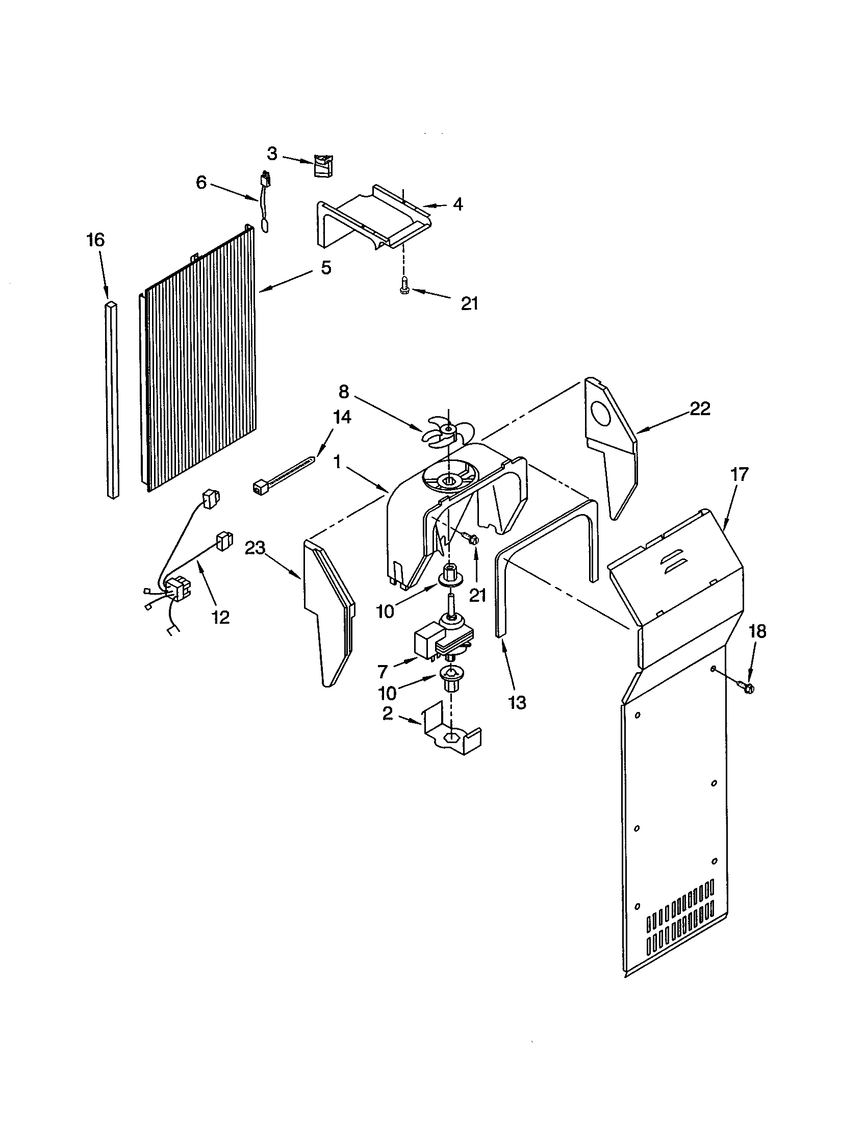 Kenmore 10653693201 air flow diagram