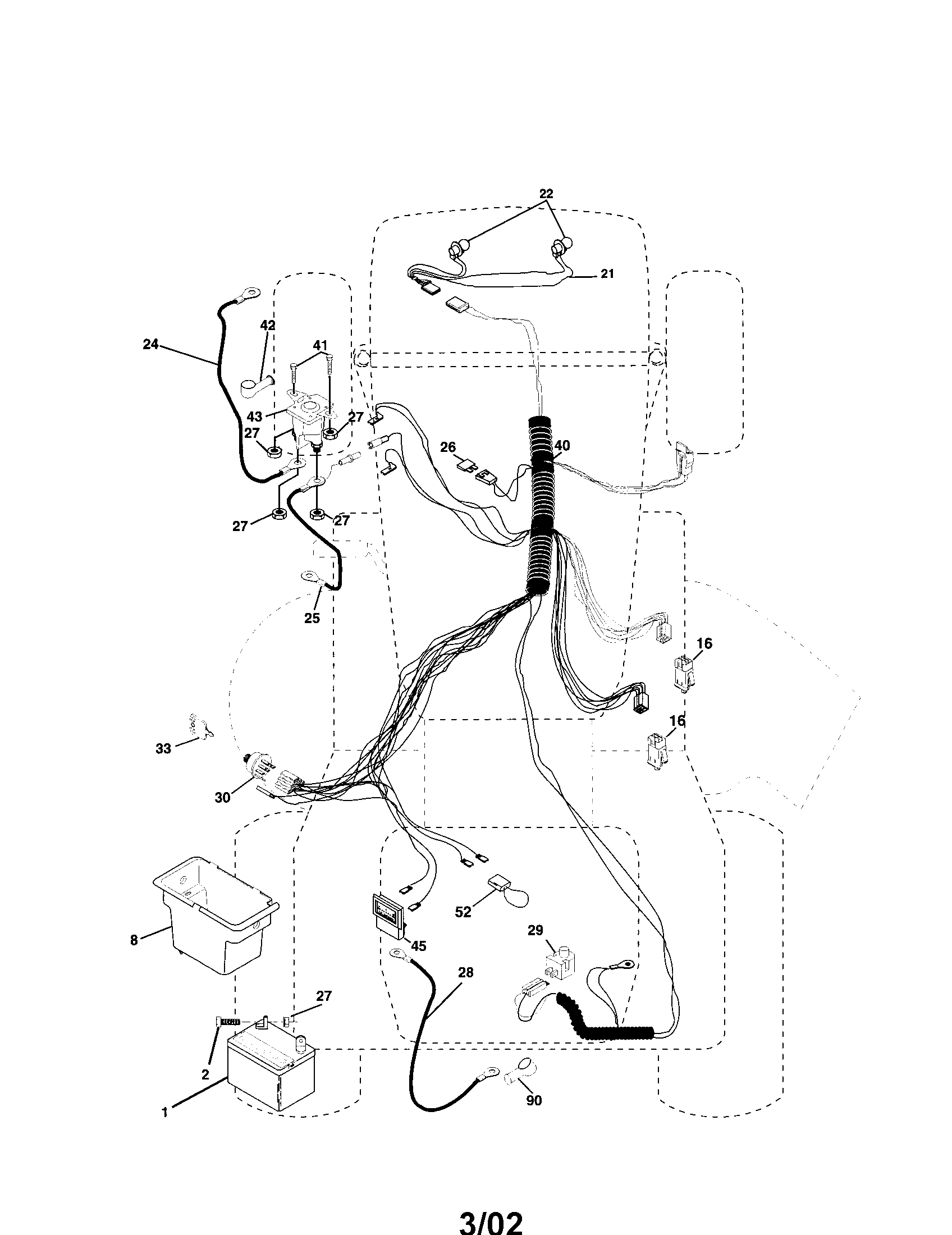 Poulan 917279892 electrical diagram