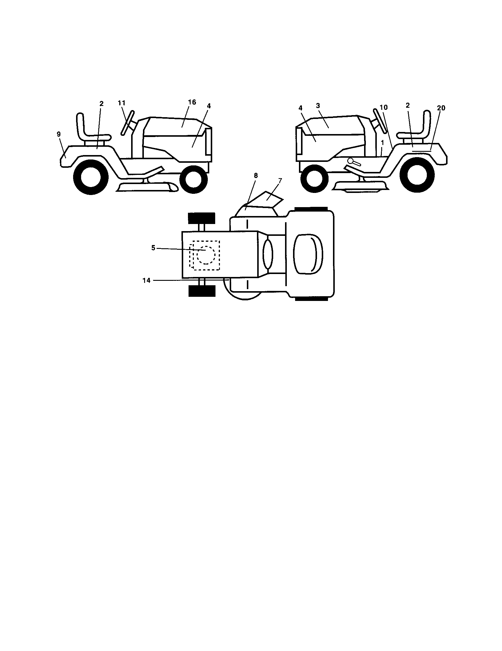 Poulan 917279892 decals diagram