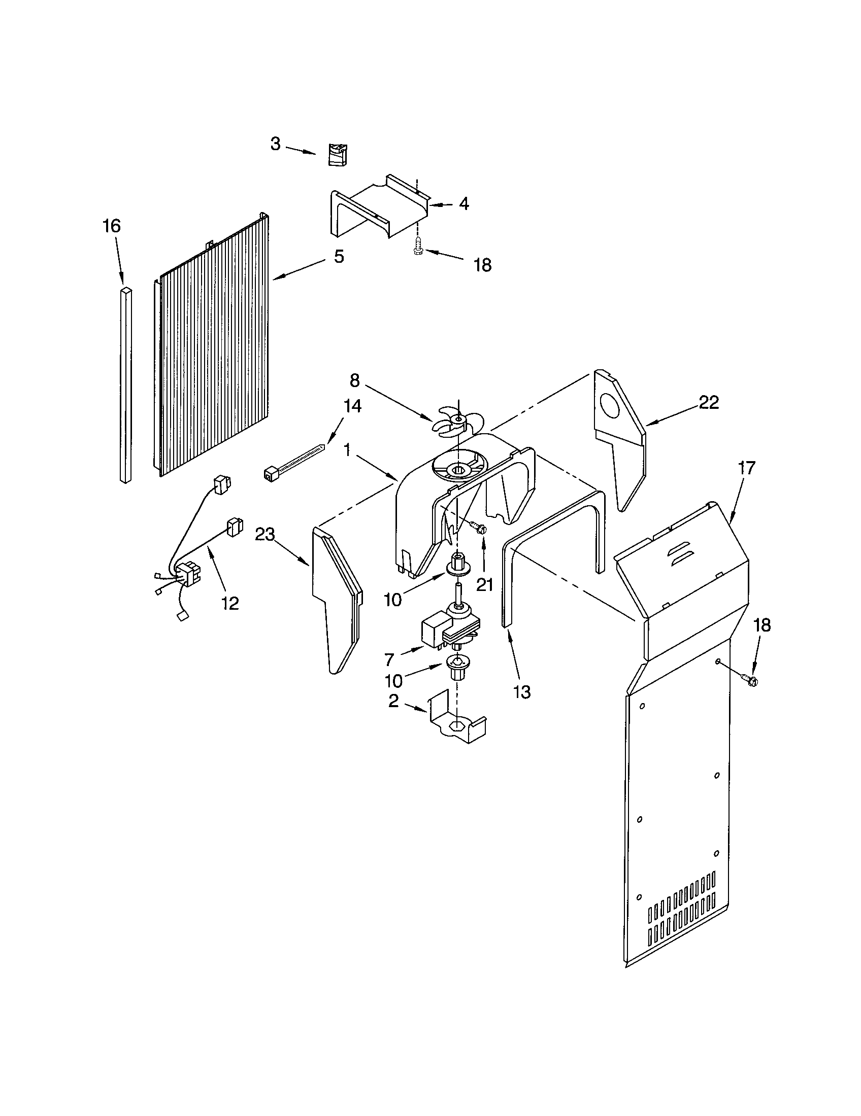 Kenmore 10651554103 air flow diagram