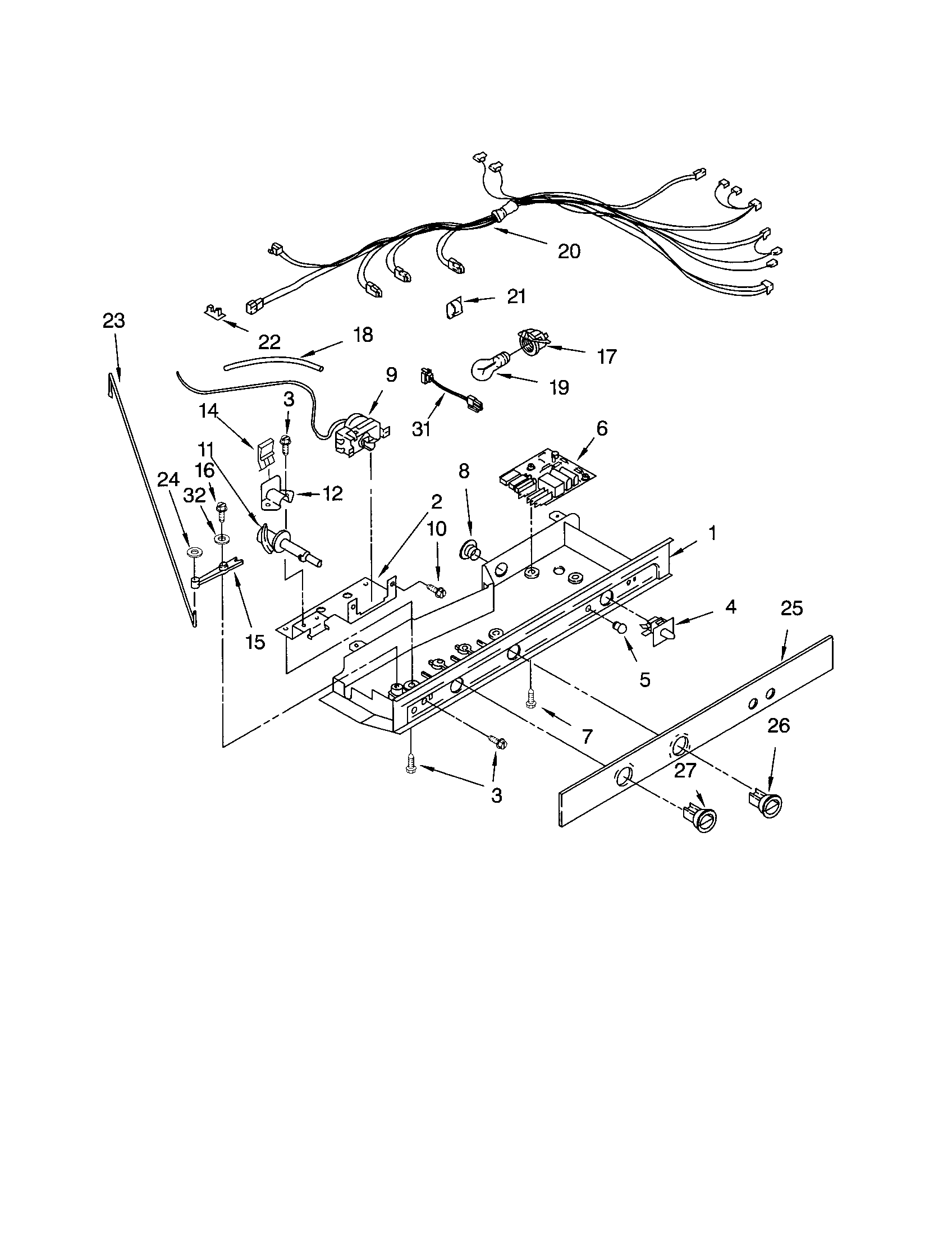 Kenmore 10651554103 control diagram