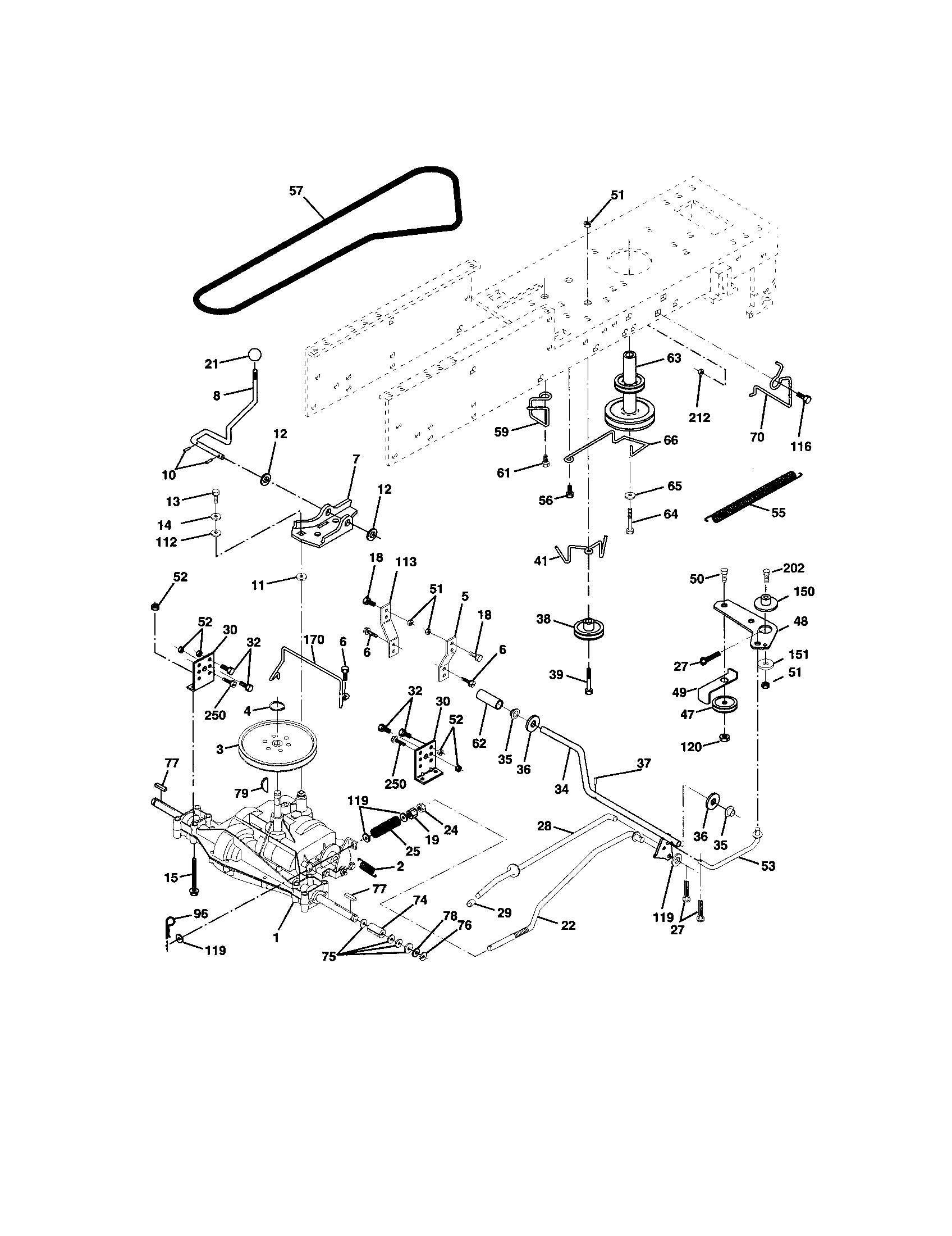 Craftsman 917258010 ground drive diagram