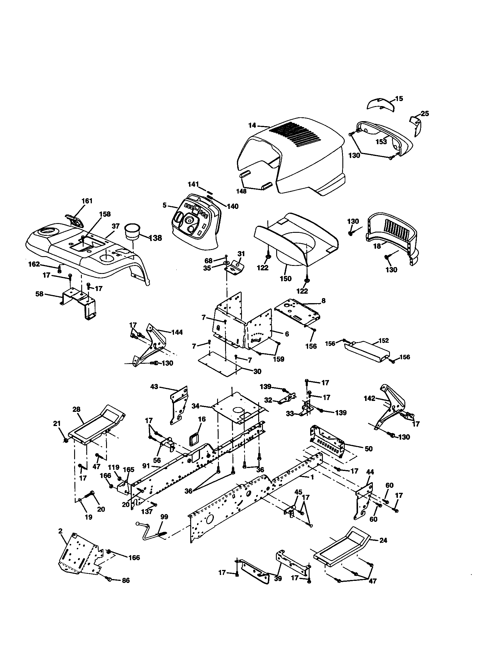 Craftsman 917277090 chassis and enclosures diagram