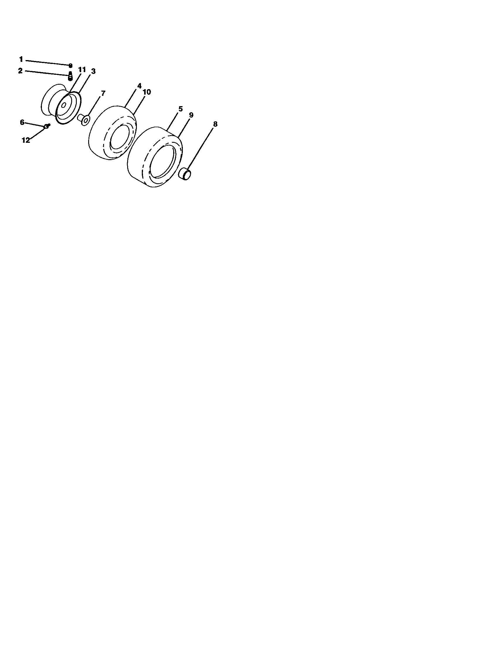 Craftsman 917277090 wheels and tires diagram