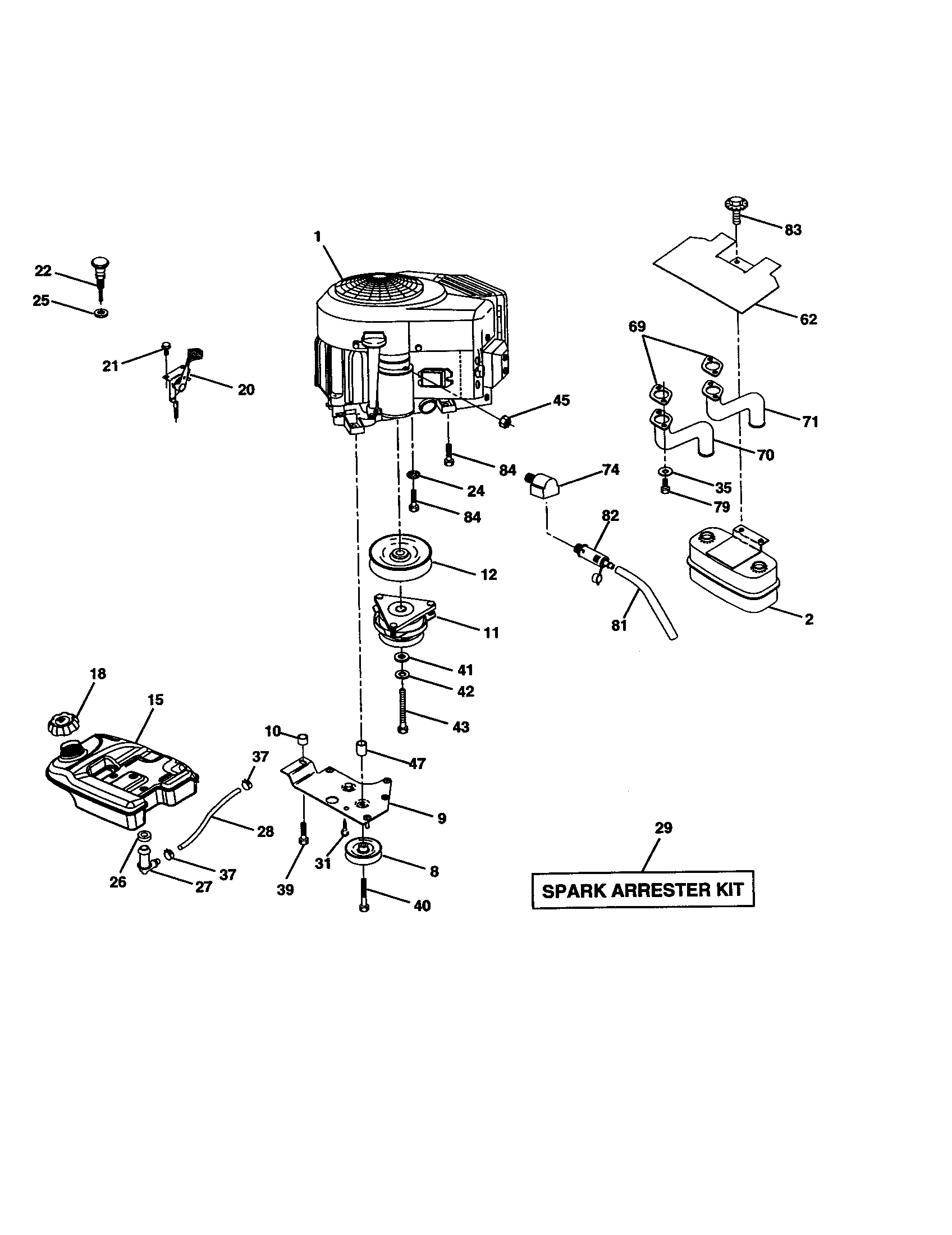 Craftsman 917277090 engine diagram