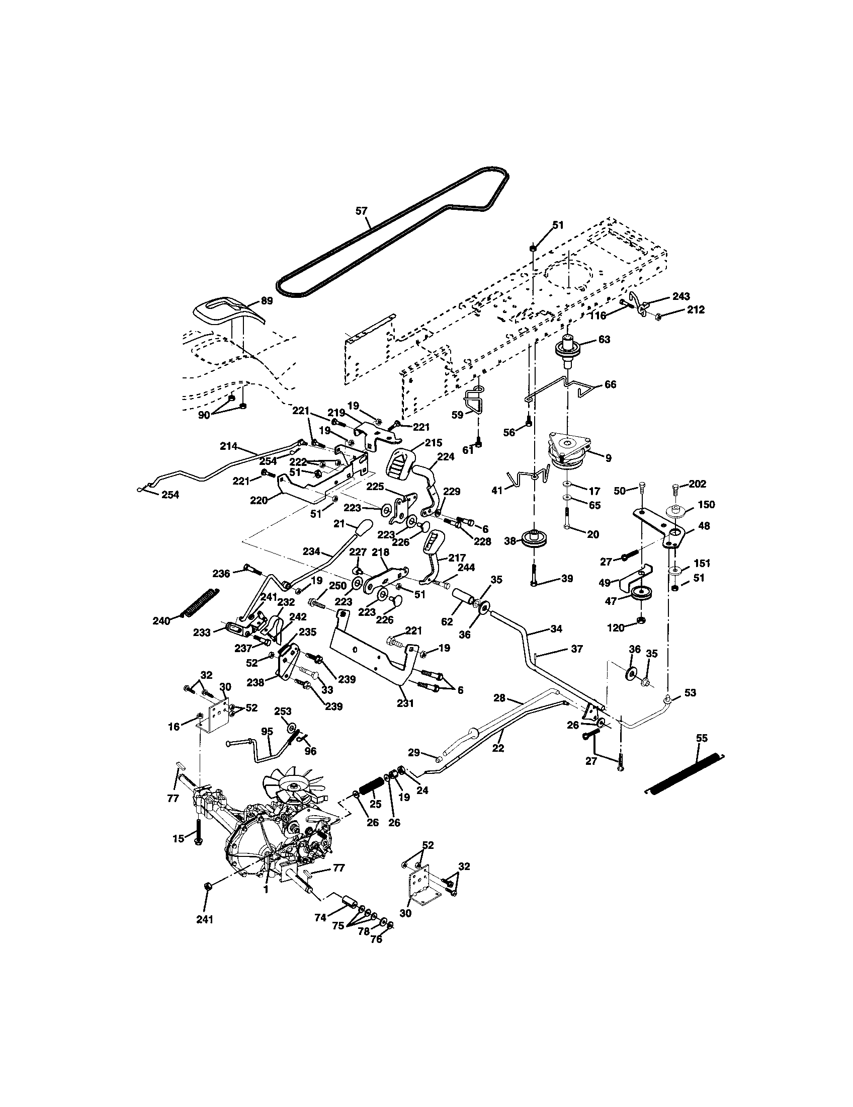 Craftsman 917272281 ground drive diagram
