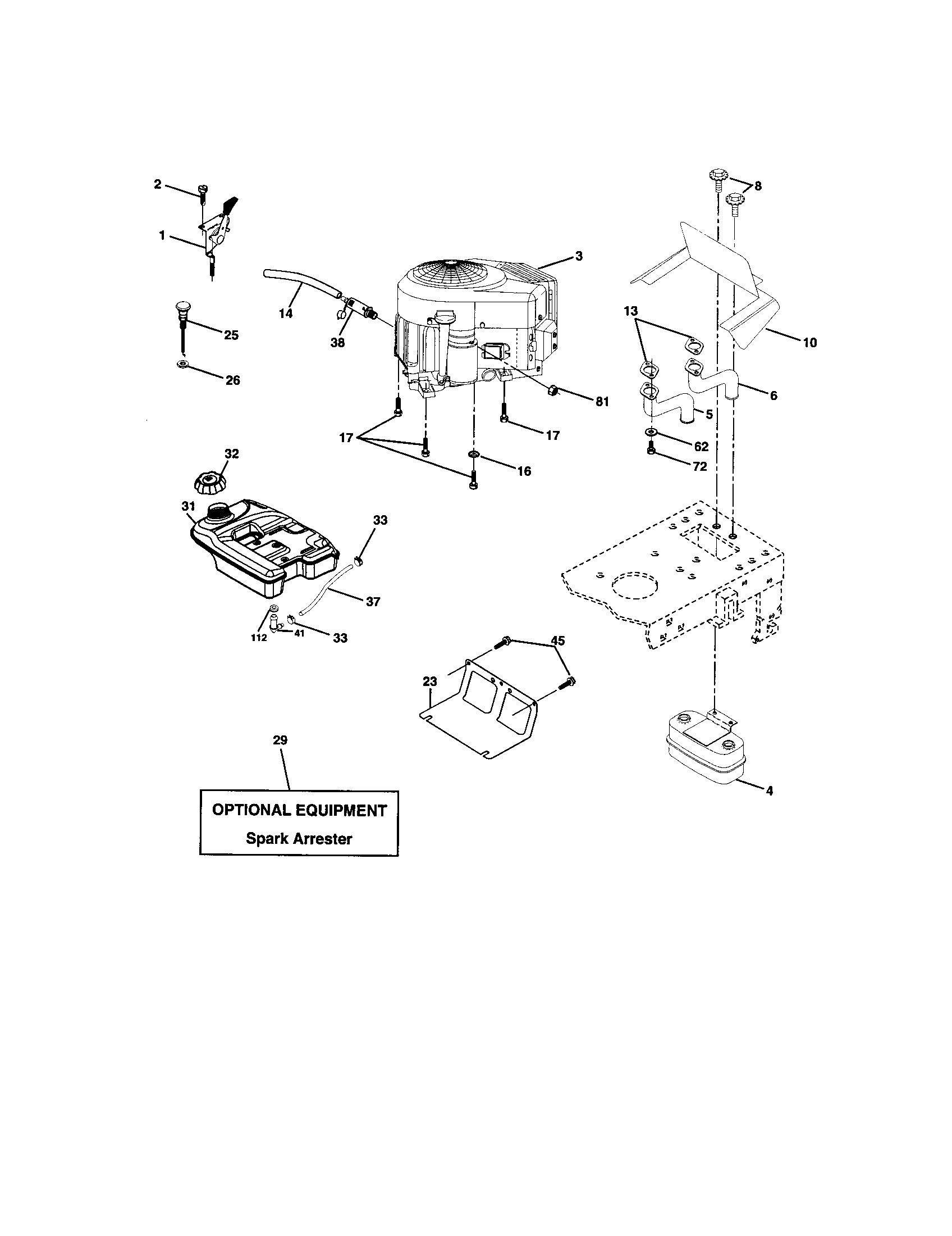 Craftsman 917272281 engine diagram