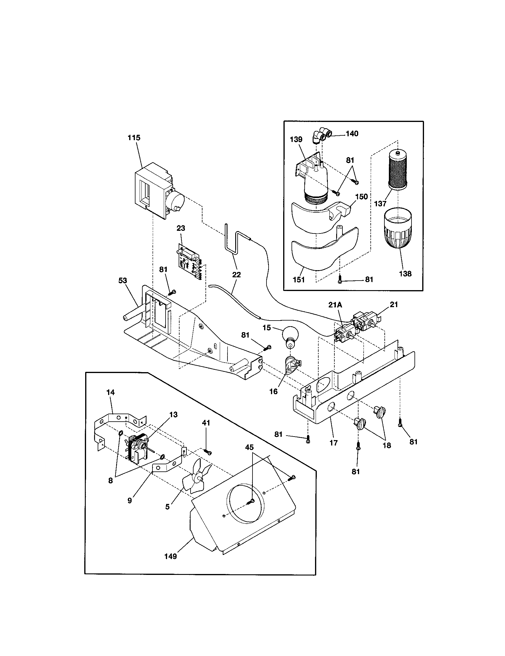 Kenmore 25351622100 controls diagram