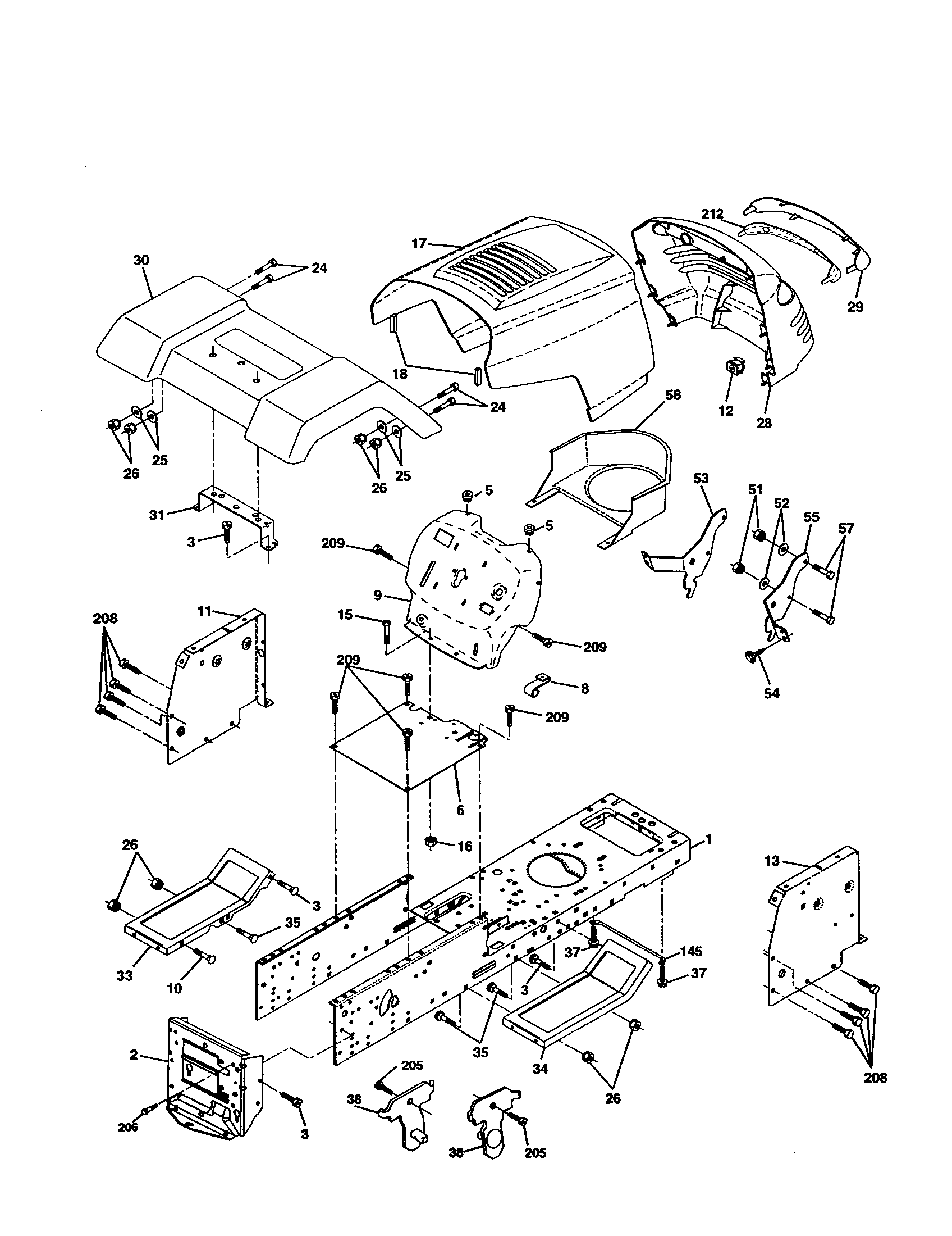 Craftsman 917277021 chassis and enclosures diagram