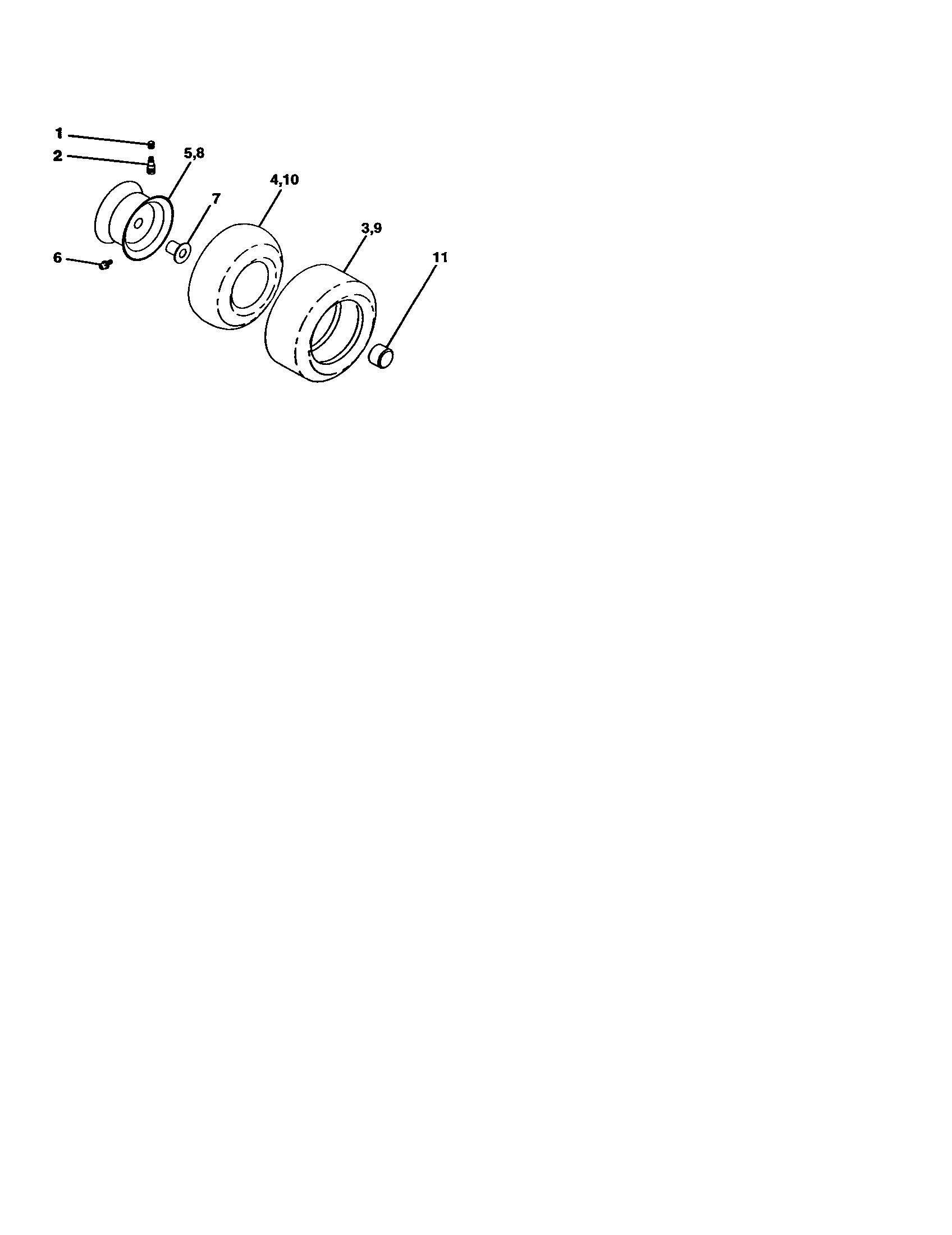 Craftsman 917277021 wheels and tires diagram