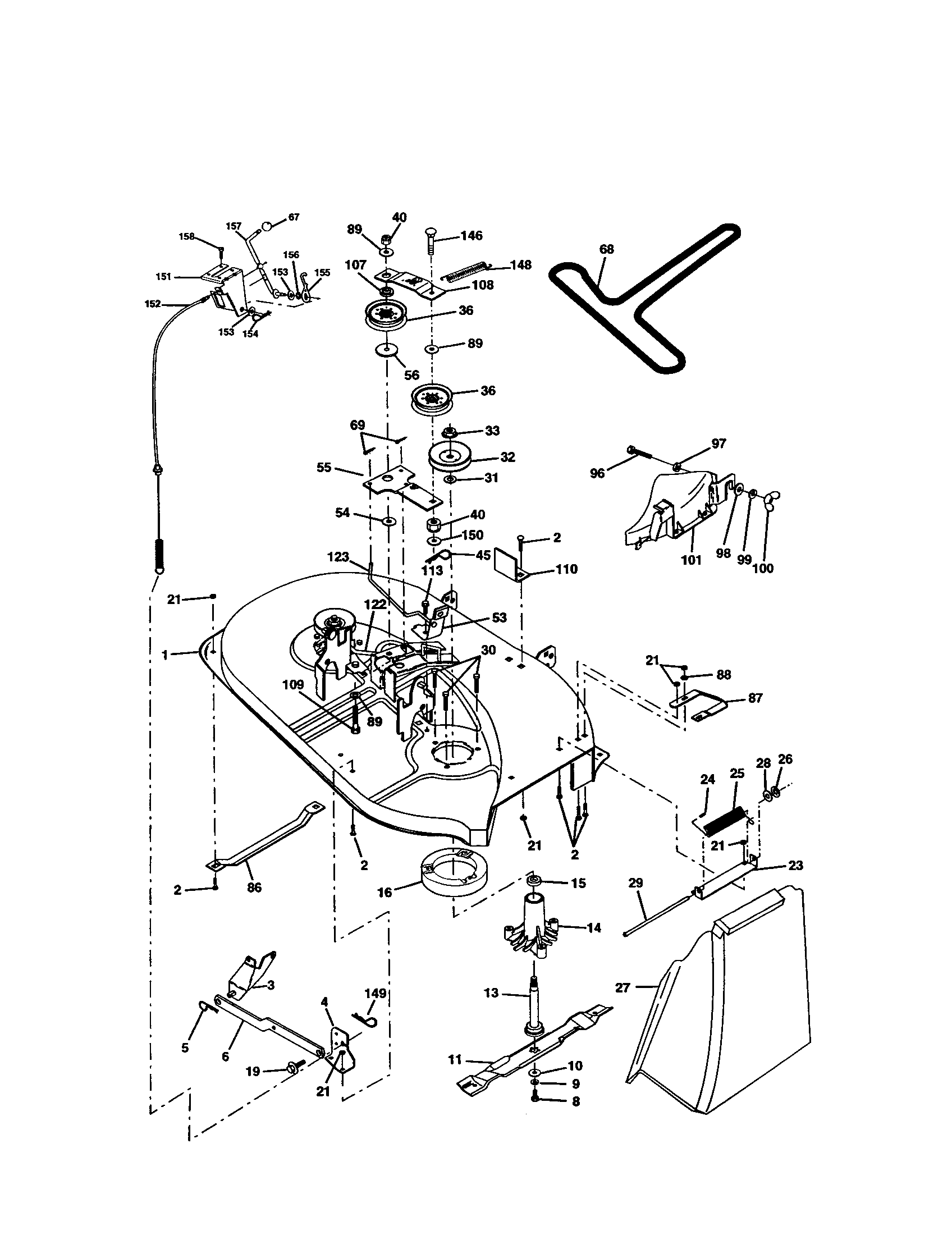 Craftsman 917277021 mower diagram