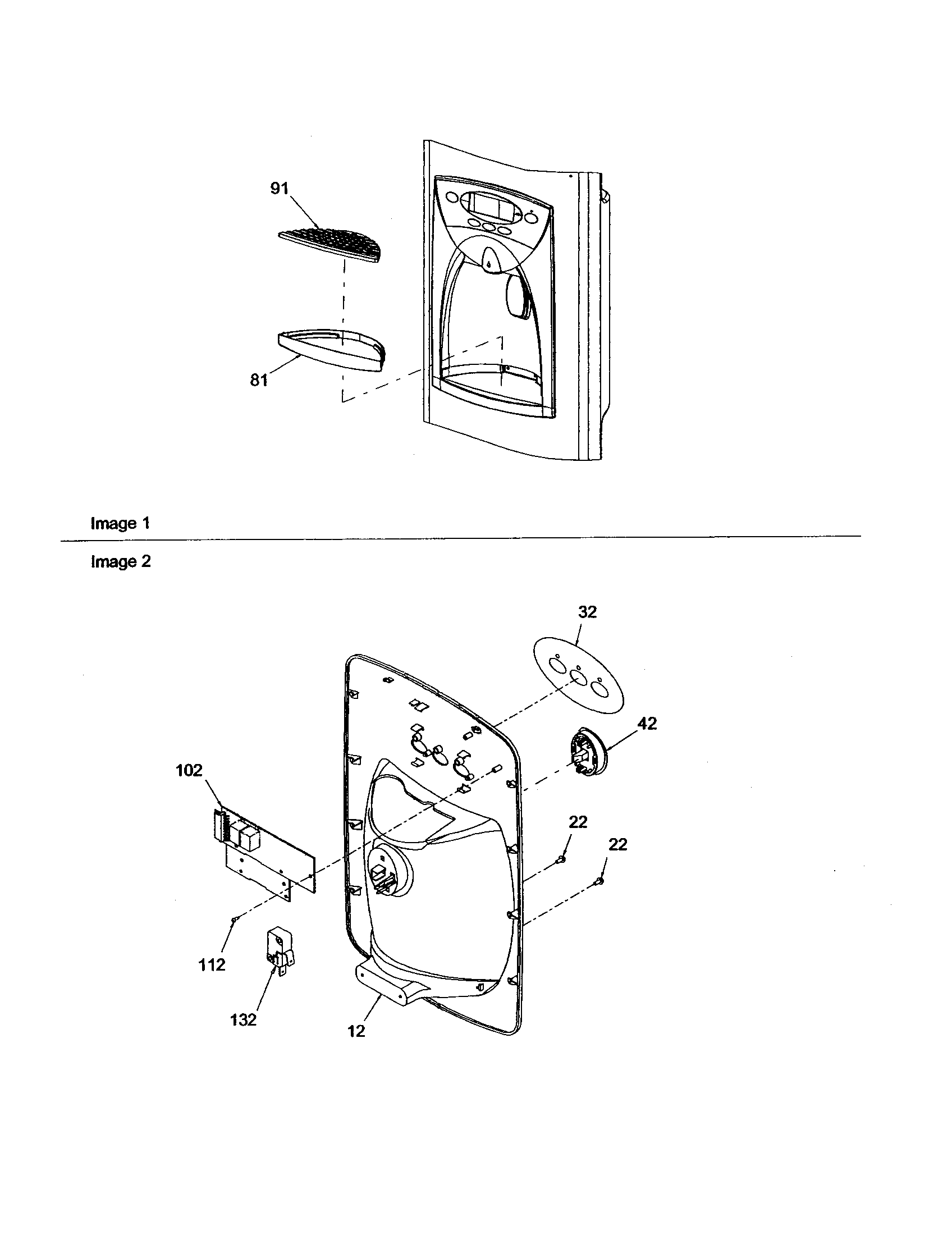 Amana DRS2663BB-PDRS2663BB0 facade diagram