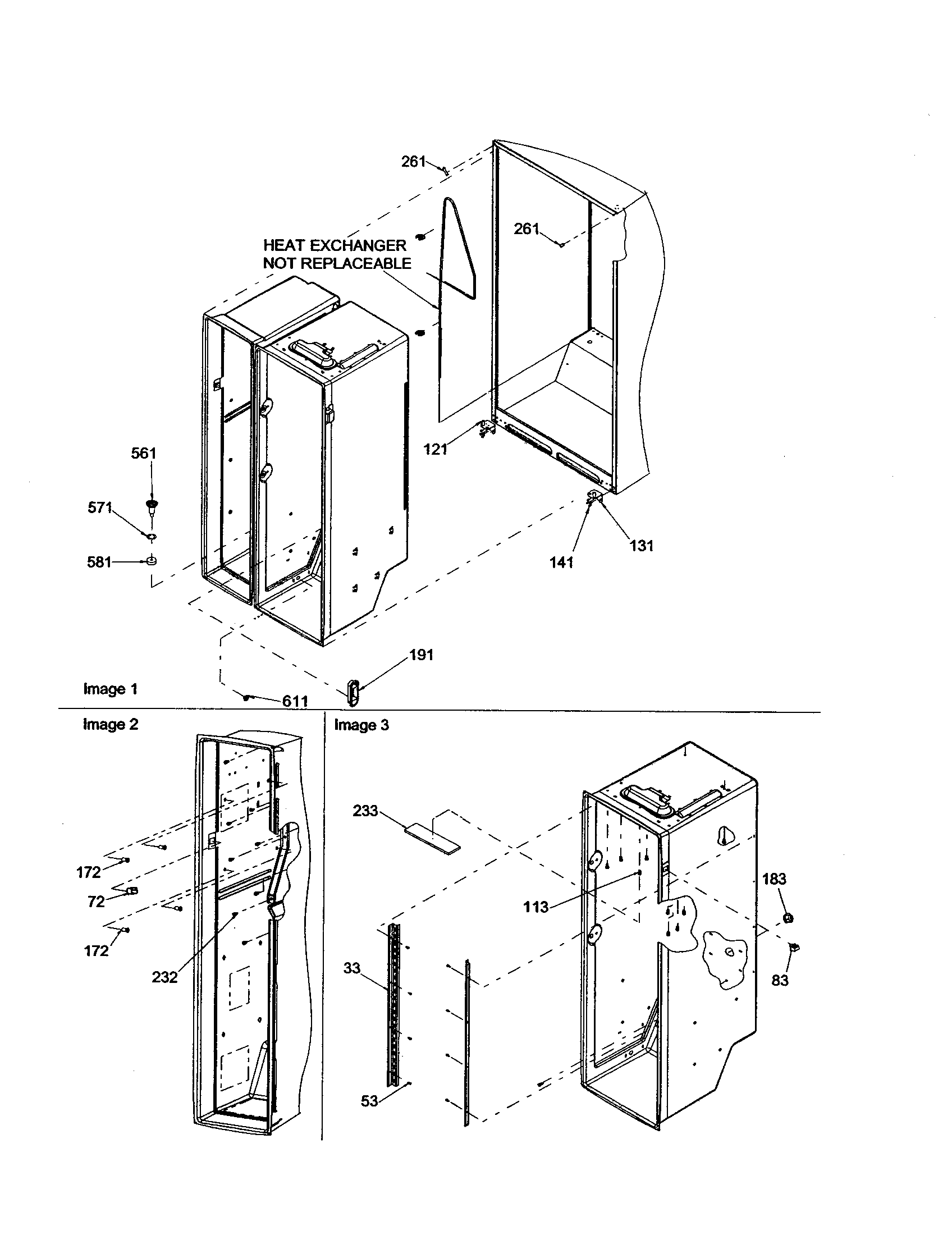 Amana DRS2663BB-PDRS2663BB0 cabinet diagram
