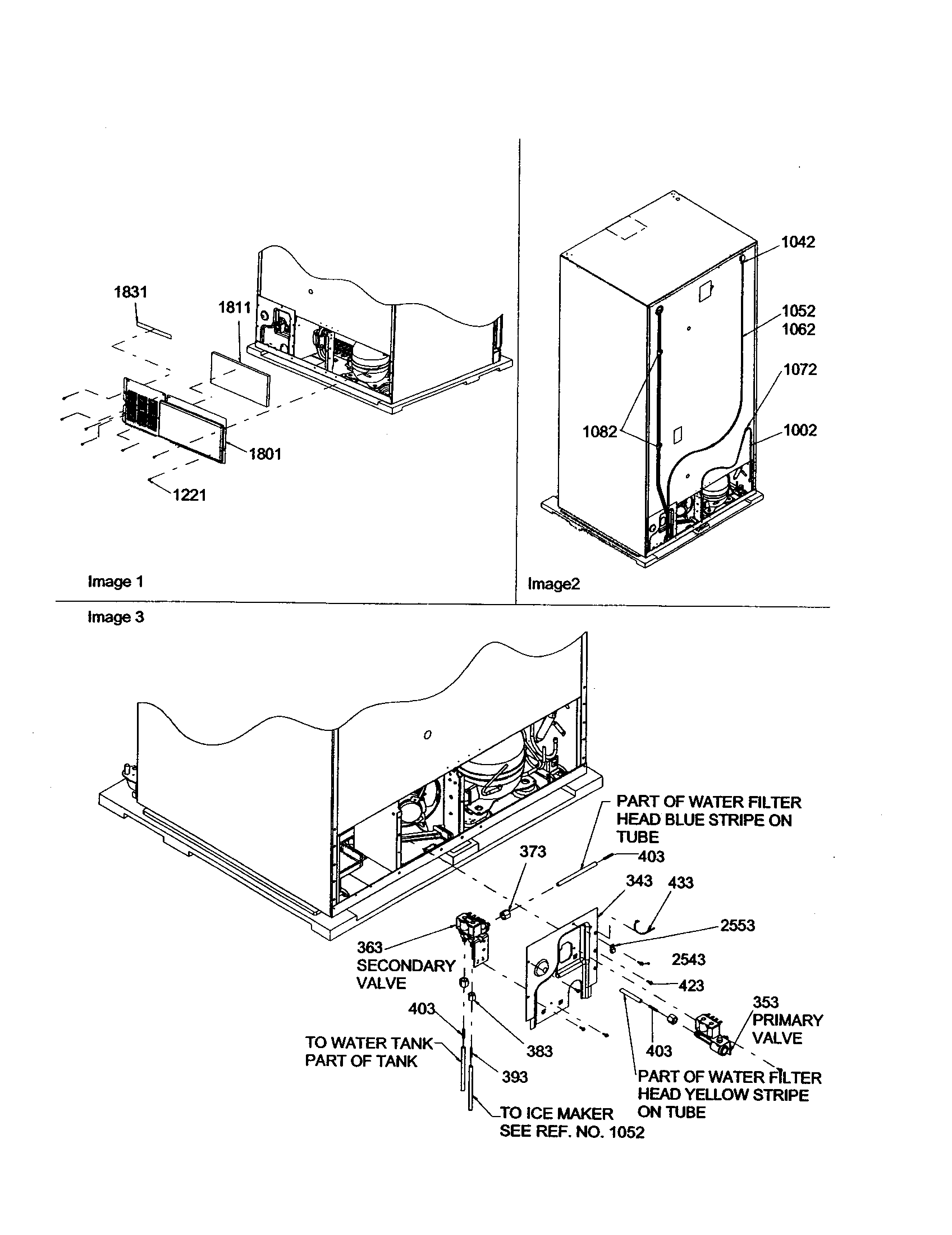 Amana DRS2663BB-PDRS2663BB0 cabinet back diagram
