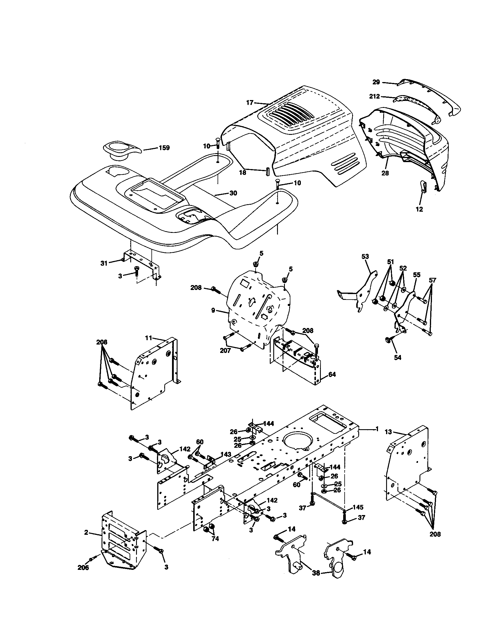 Craftsman 917277041 chassis and enclosures diagram