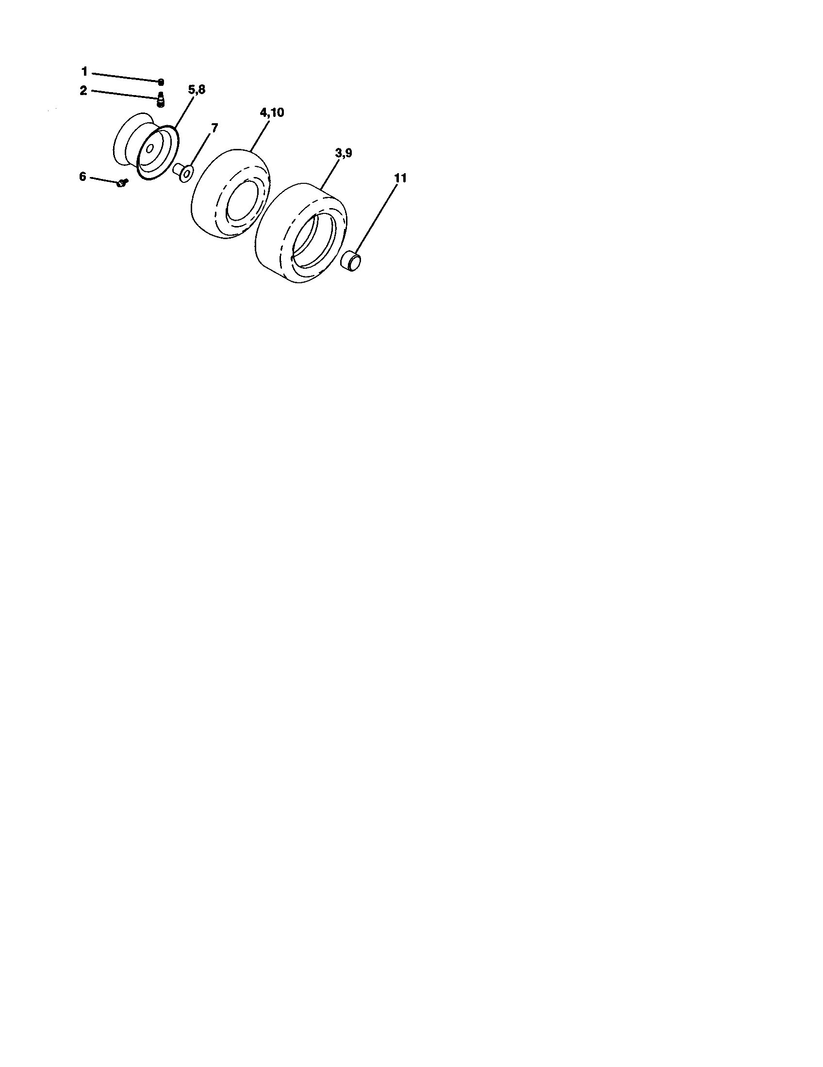 Craftsman 917277041 wheels and tires diagram