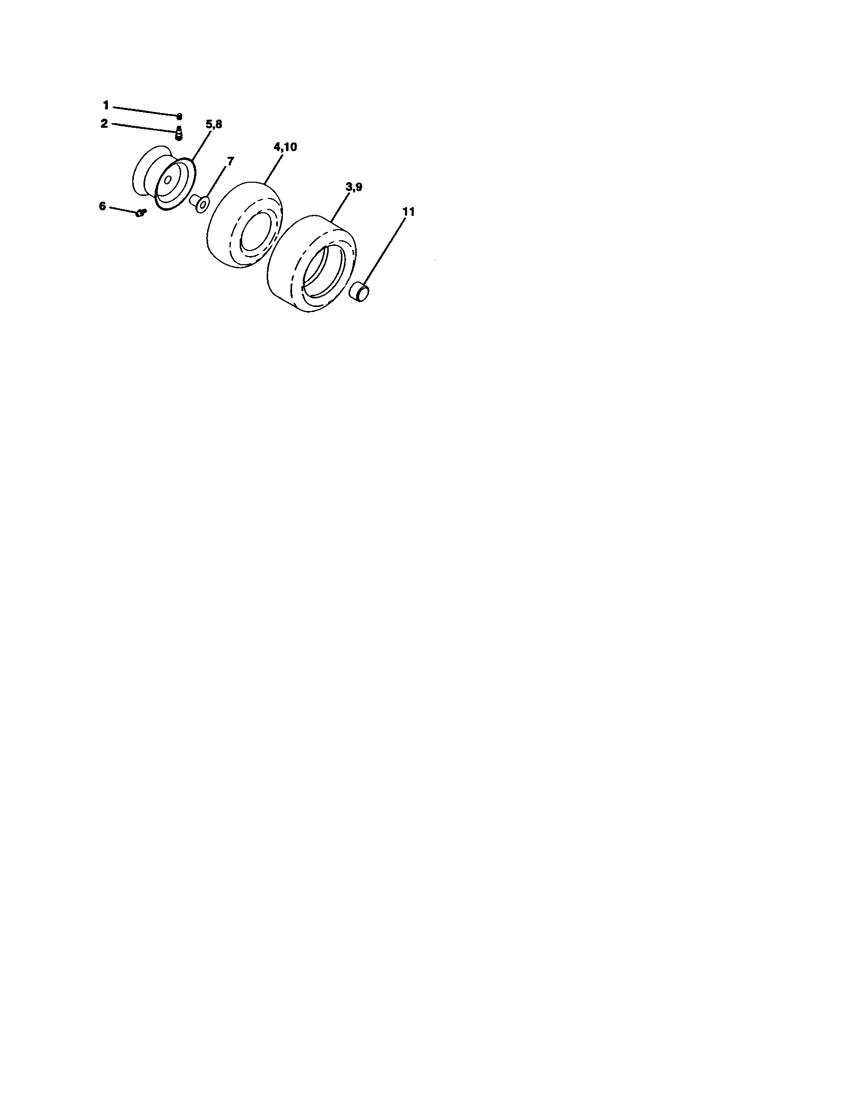 Craftsman 917277061 wheels and tires diagram