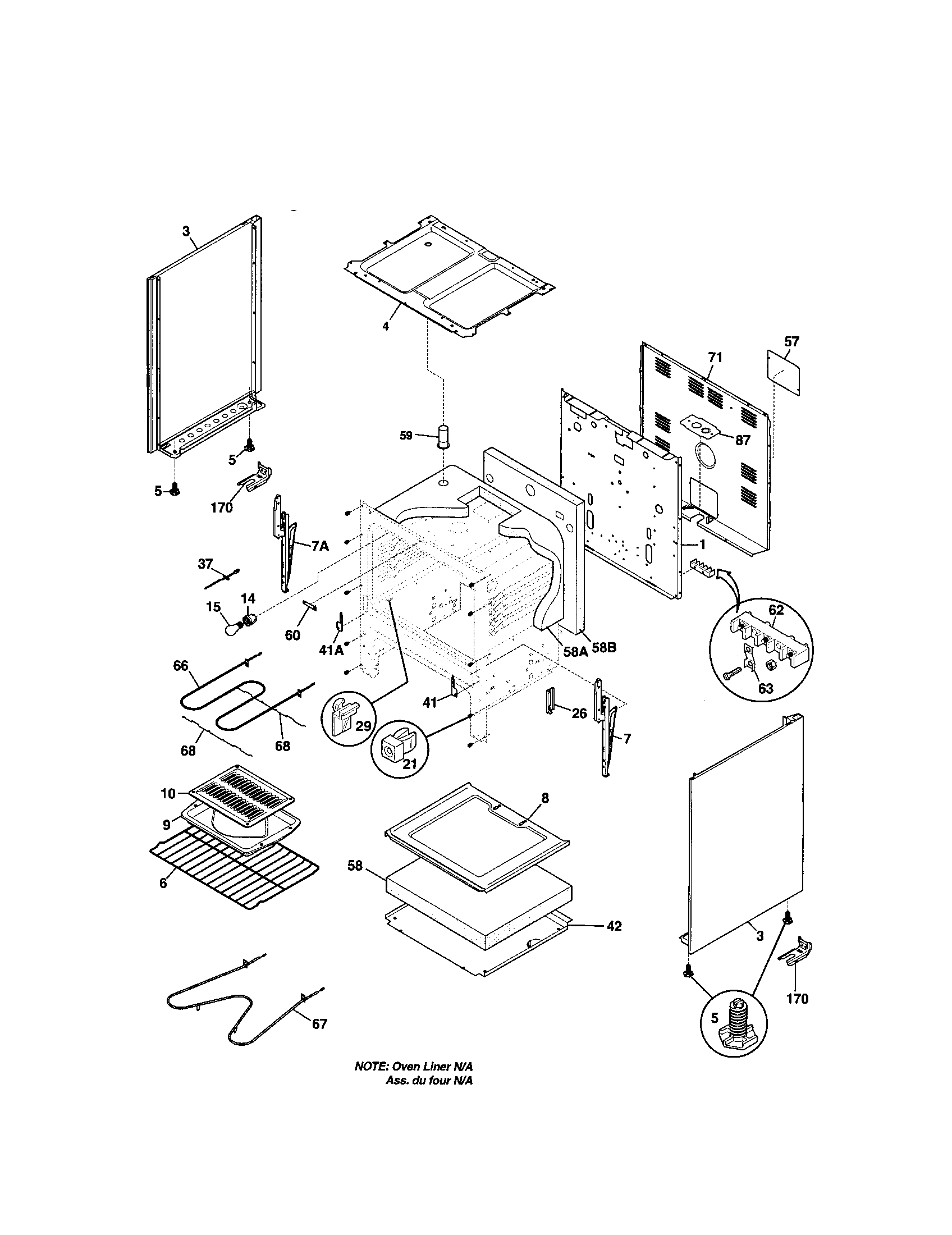 Kenmore 79061752102 body diagram