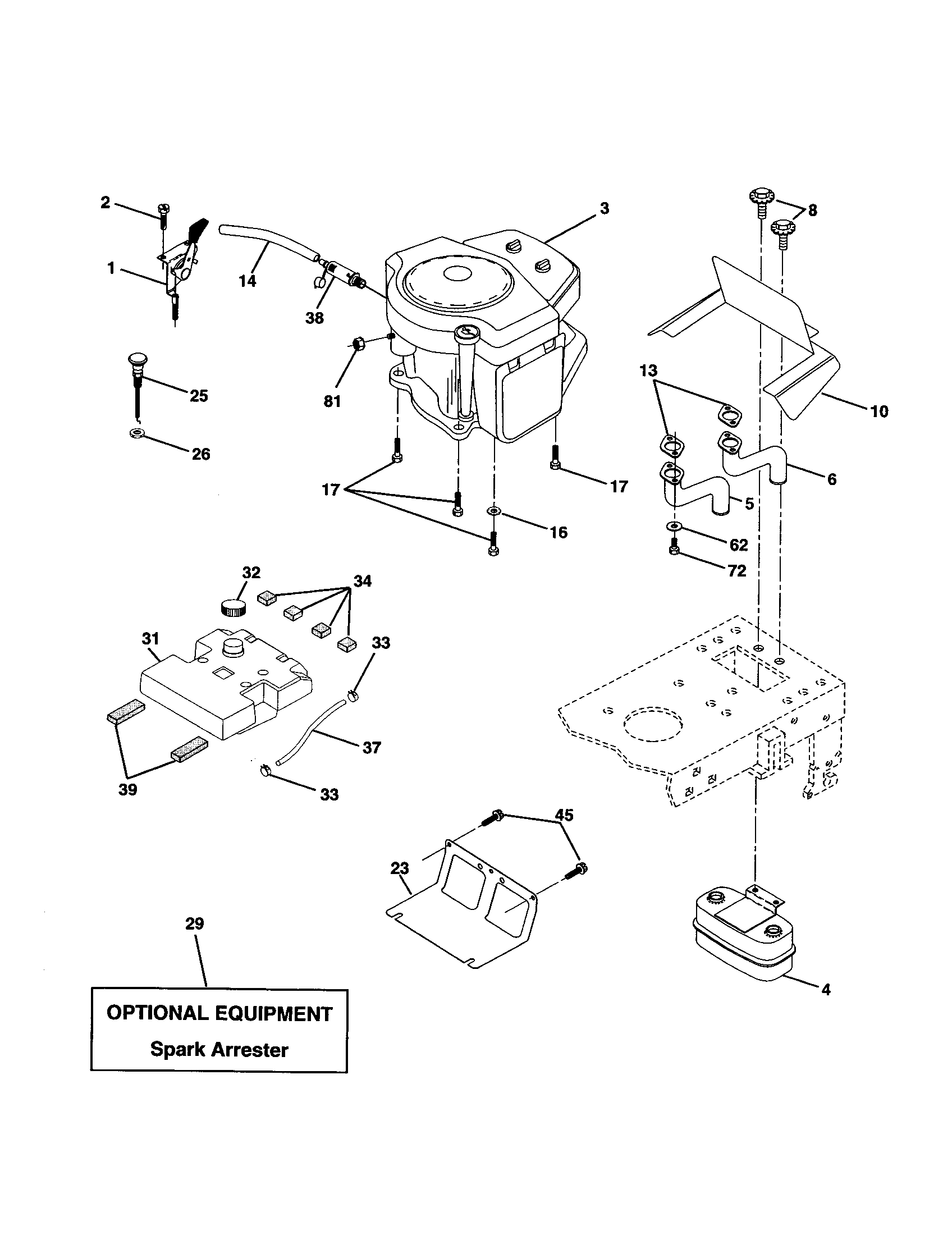 Craftsman 917277070 engine diagram
