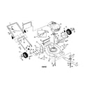Craftsman 917378341 engine/handle/housing diagram
