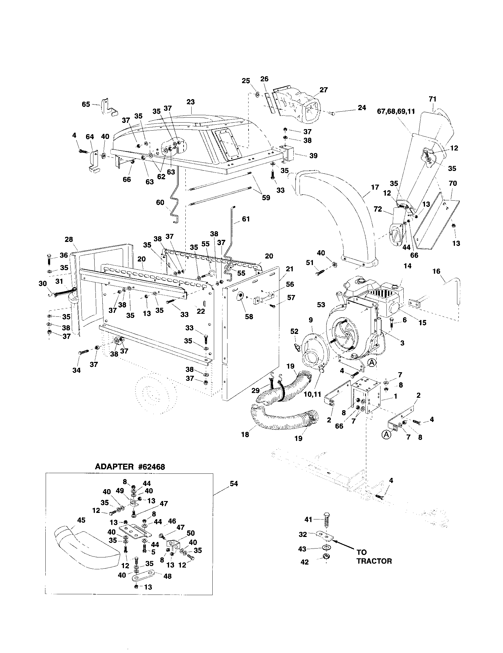Craftsman 48624516 engine base diagram