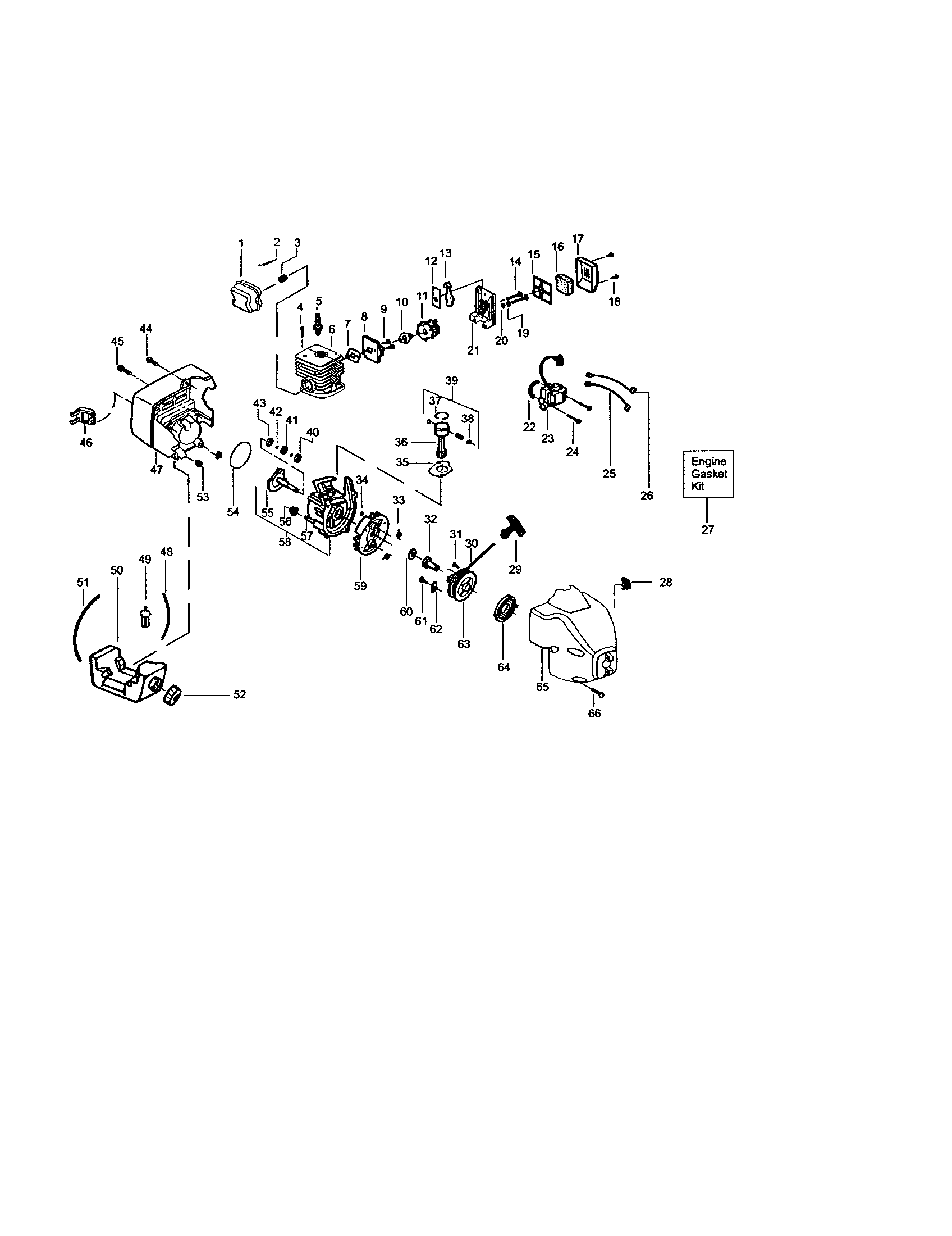 Craftsman 358795121 crankcase diagram