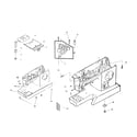 Singer 9812 arm/bed/throat plate/bed slide diagram