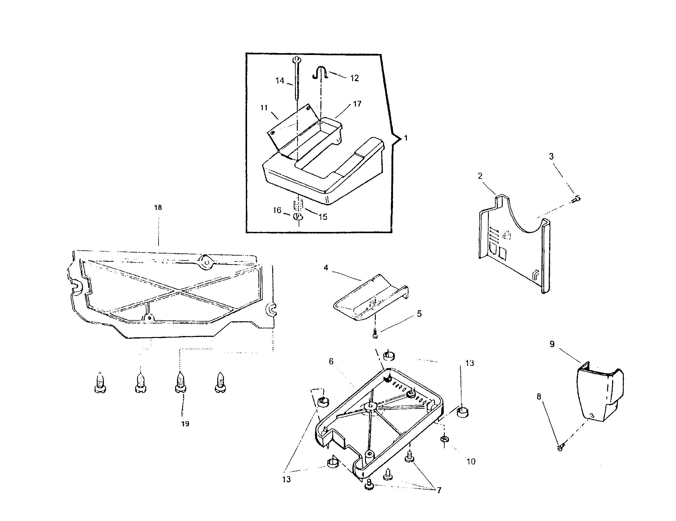 Singer 9832 covers and add-ons diagram