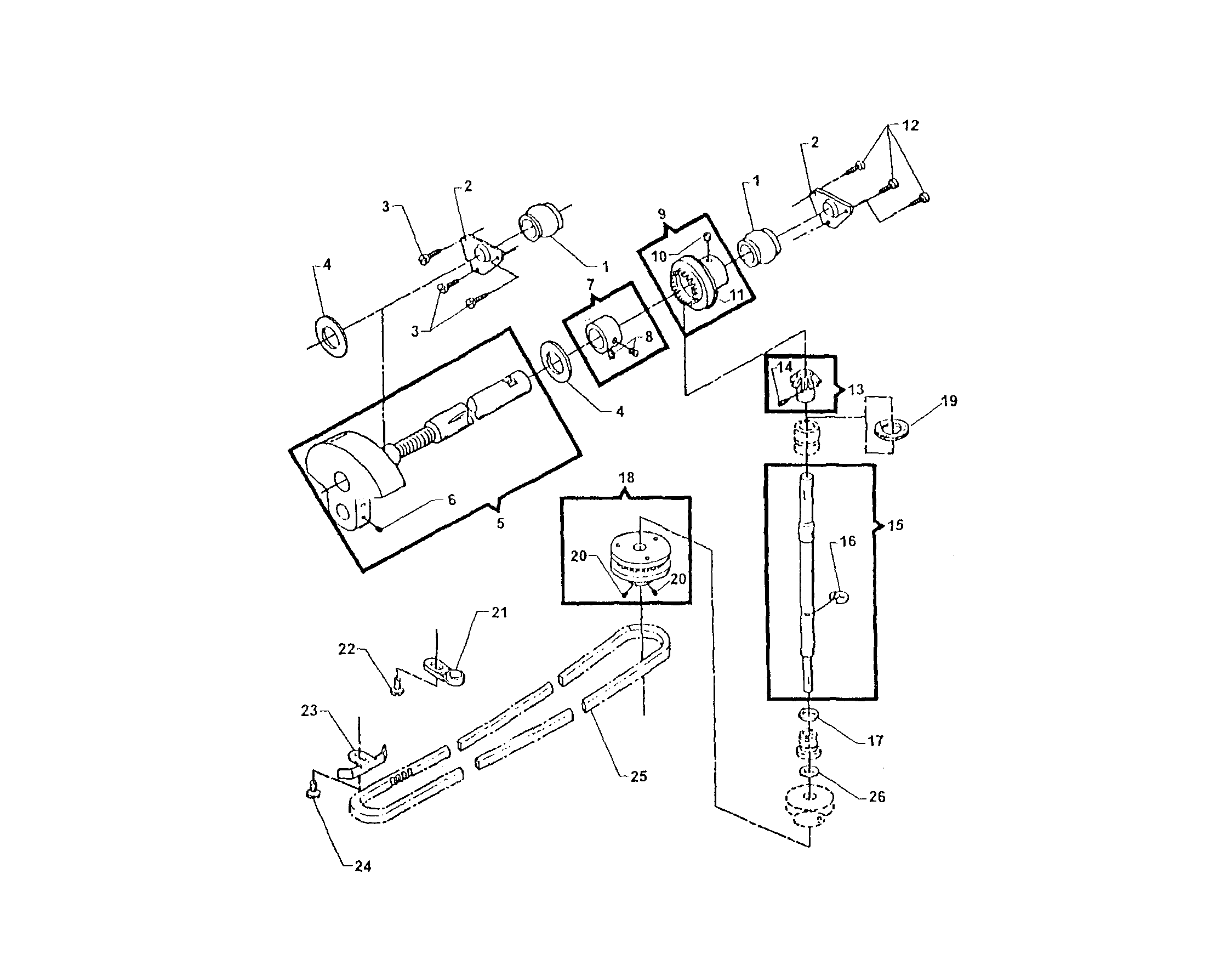 Singer 9832 arm shaft drive diagram