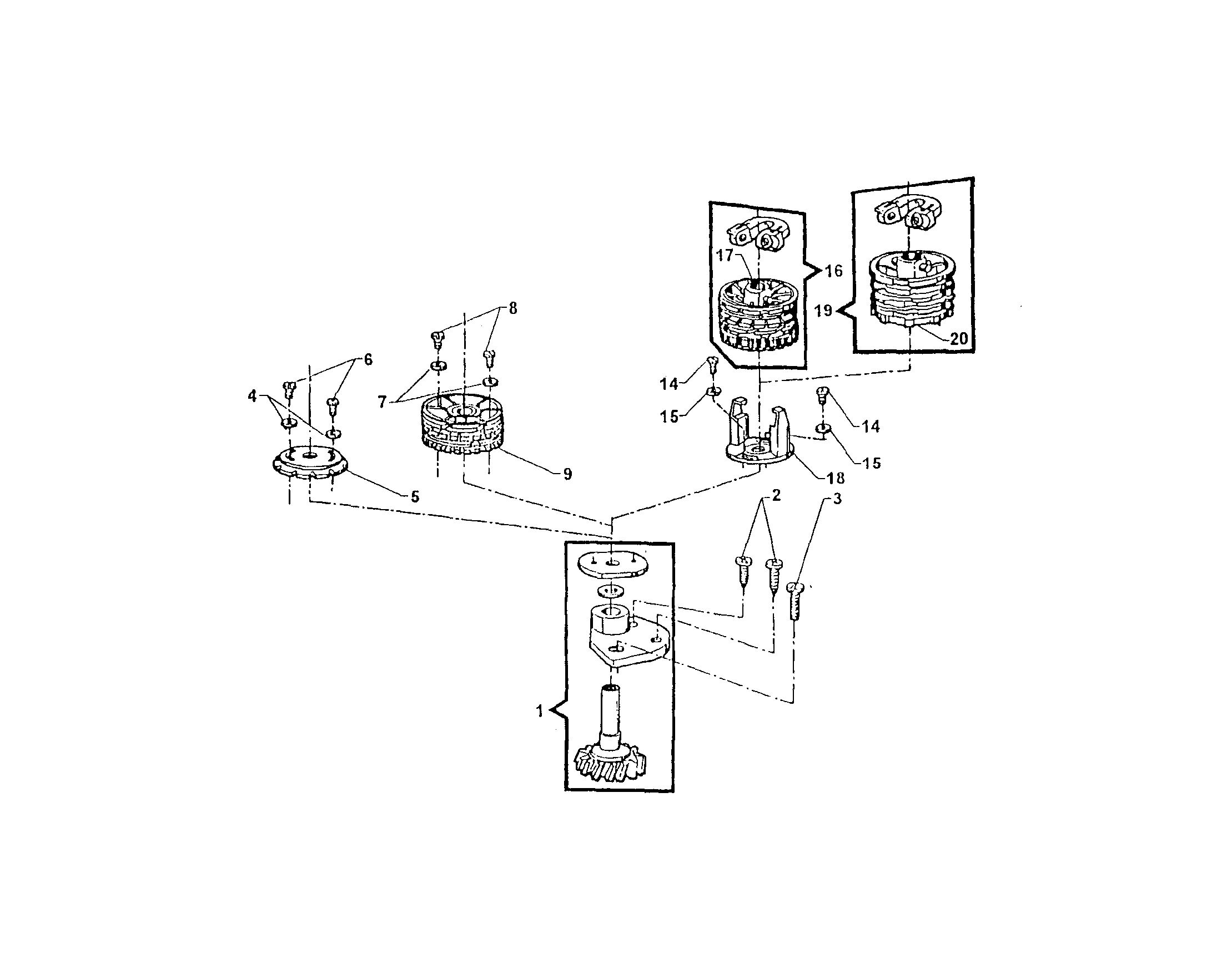 Singer 9832 cam stack diagram