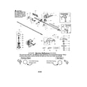 Poulan BC24W driveshaft/service reference diagram