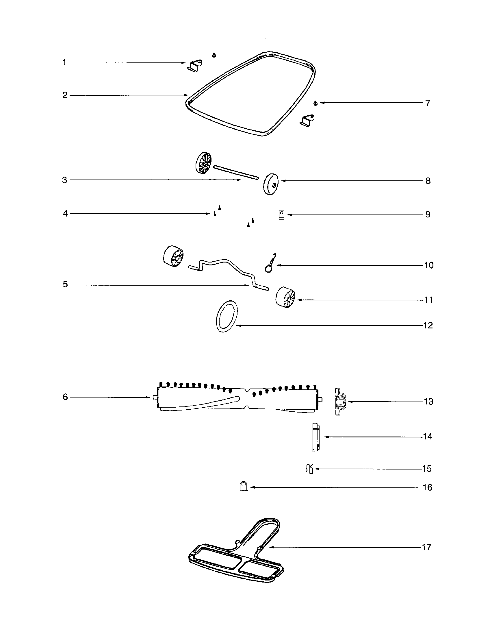 Eureka SC679JGS disturbulator/axle diagram