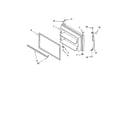 Kenmore 10671194107 freezer door diagram