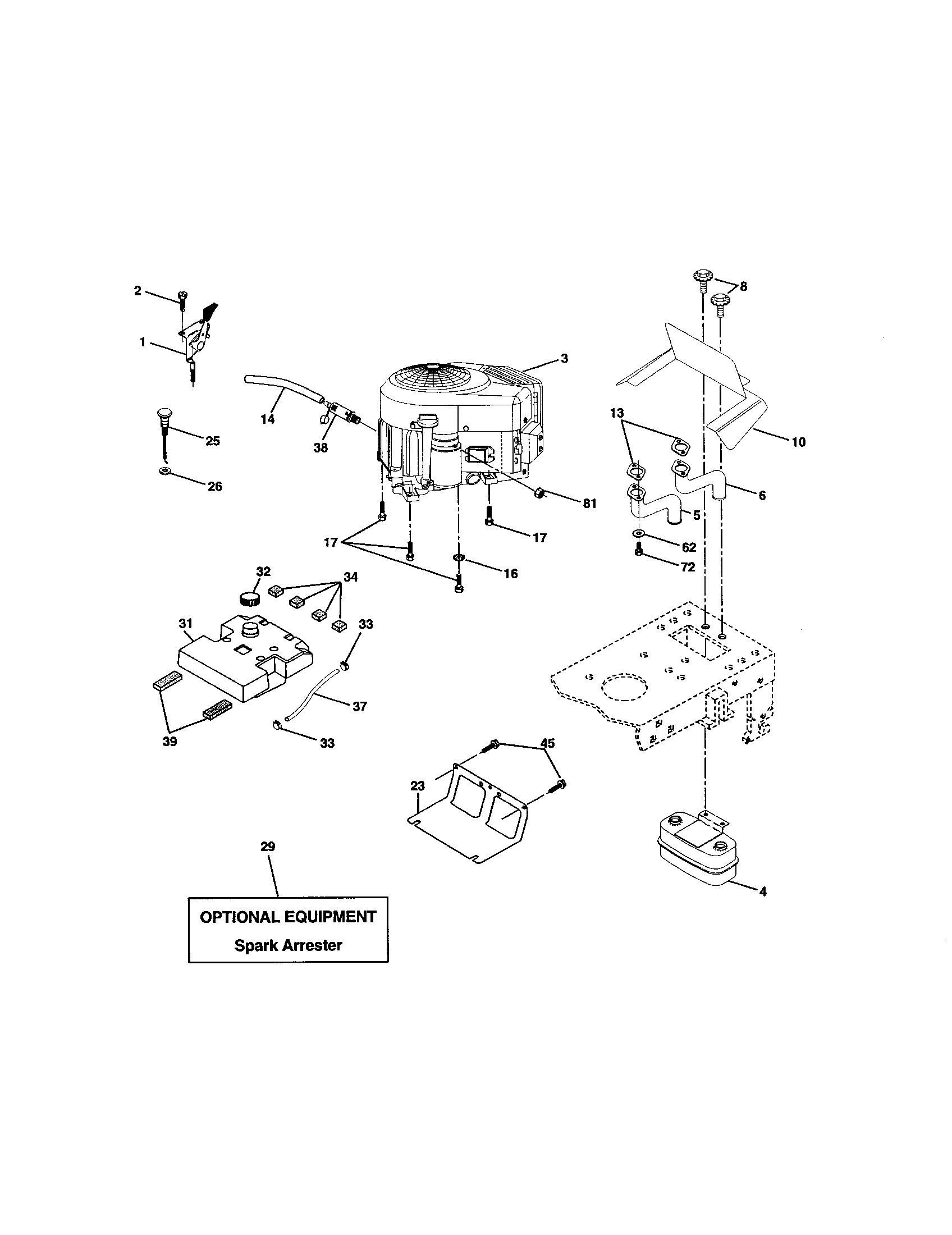 Craftsman 917272463 engine diagram
