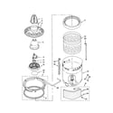 Kenmore Elite 11022084102 washplate, basket and tub diagram