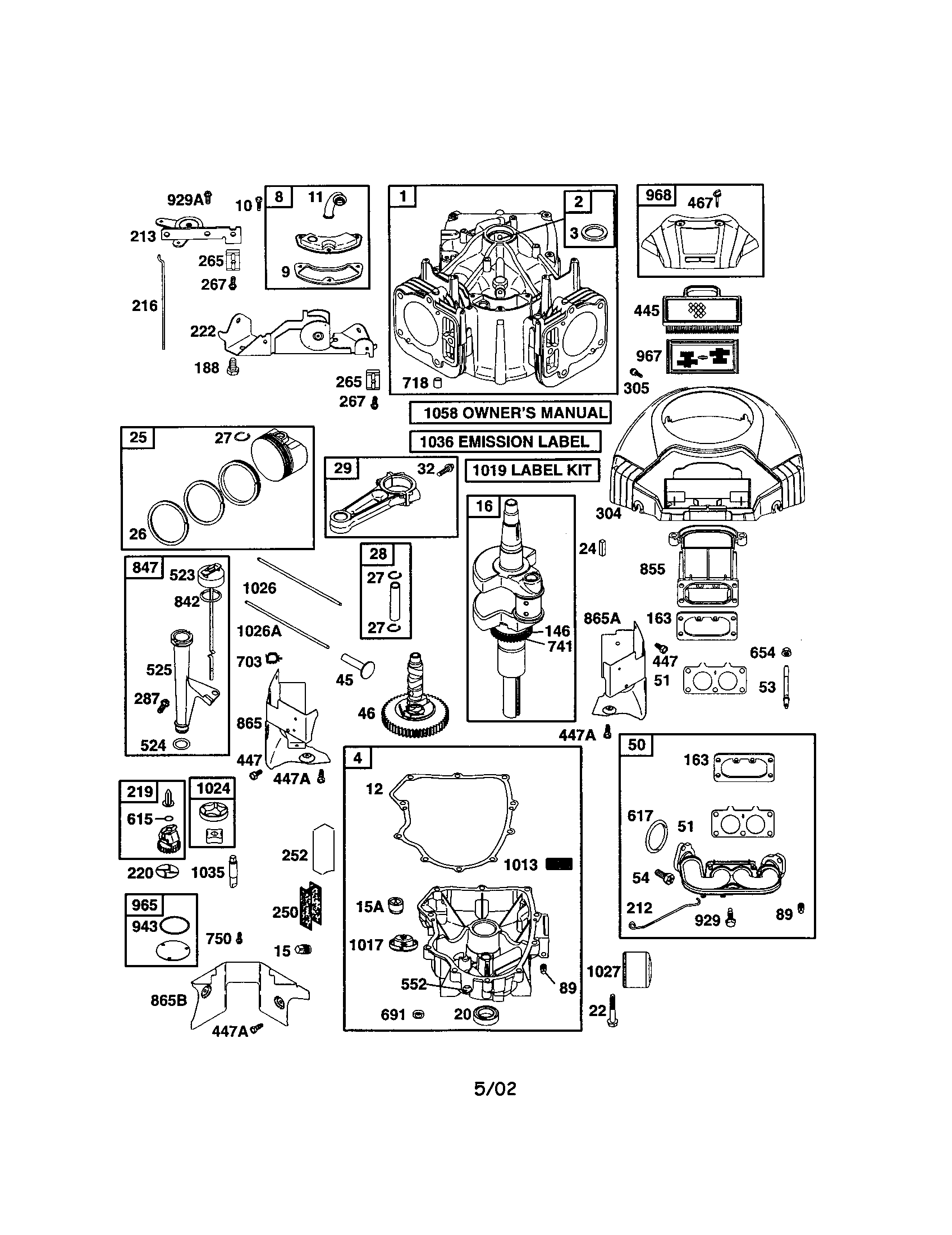 Craftsman 917272463 cylinder/crankshaft diagram