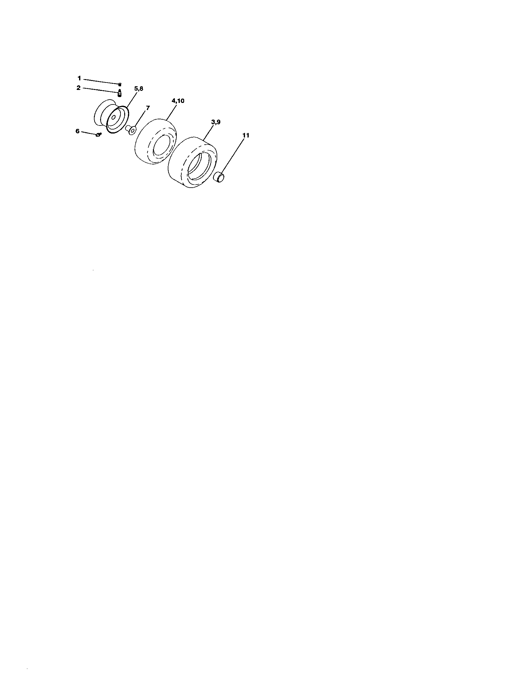 Craftsman 917272453 wheels and tires diagram