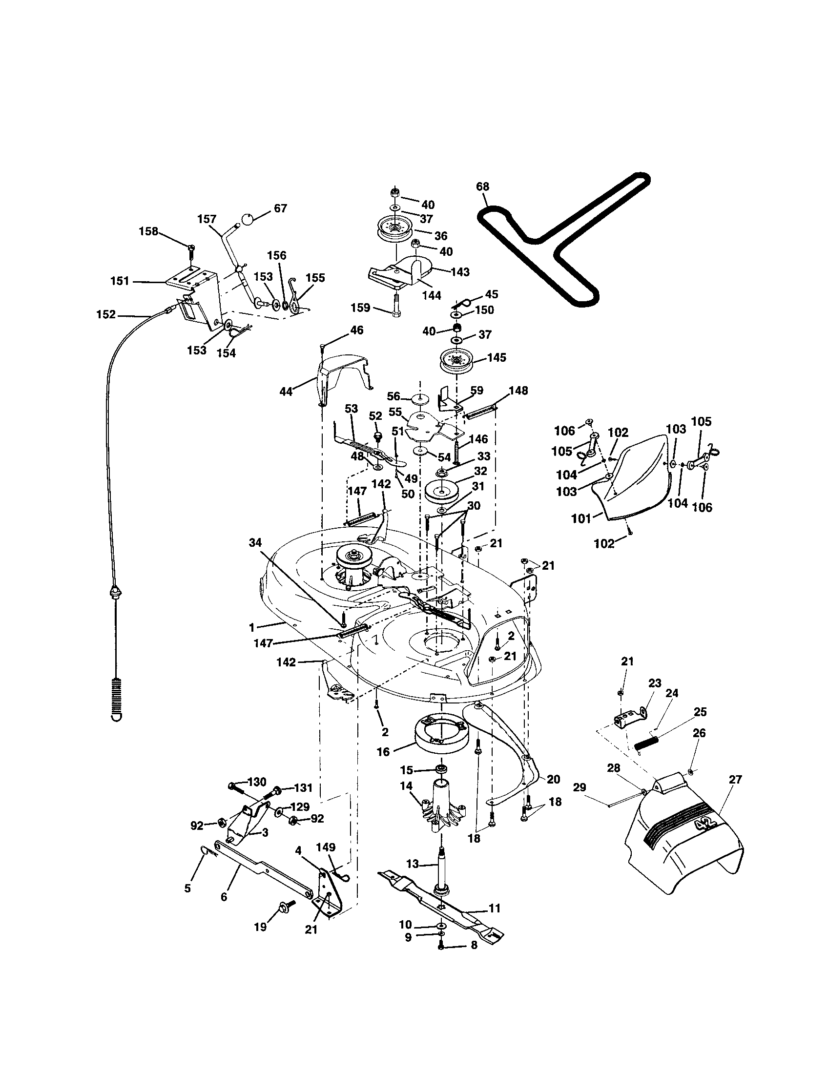 Craftsman 917277031 mower diagram