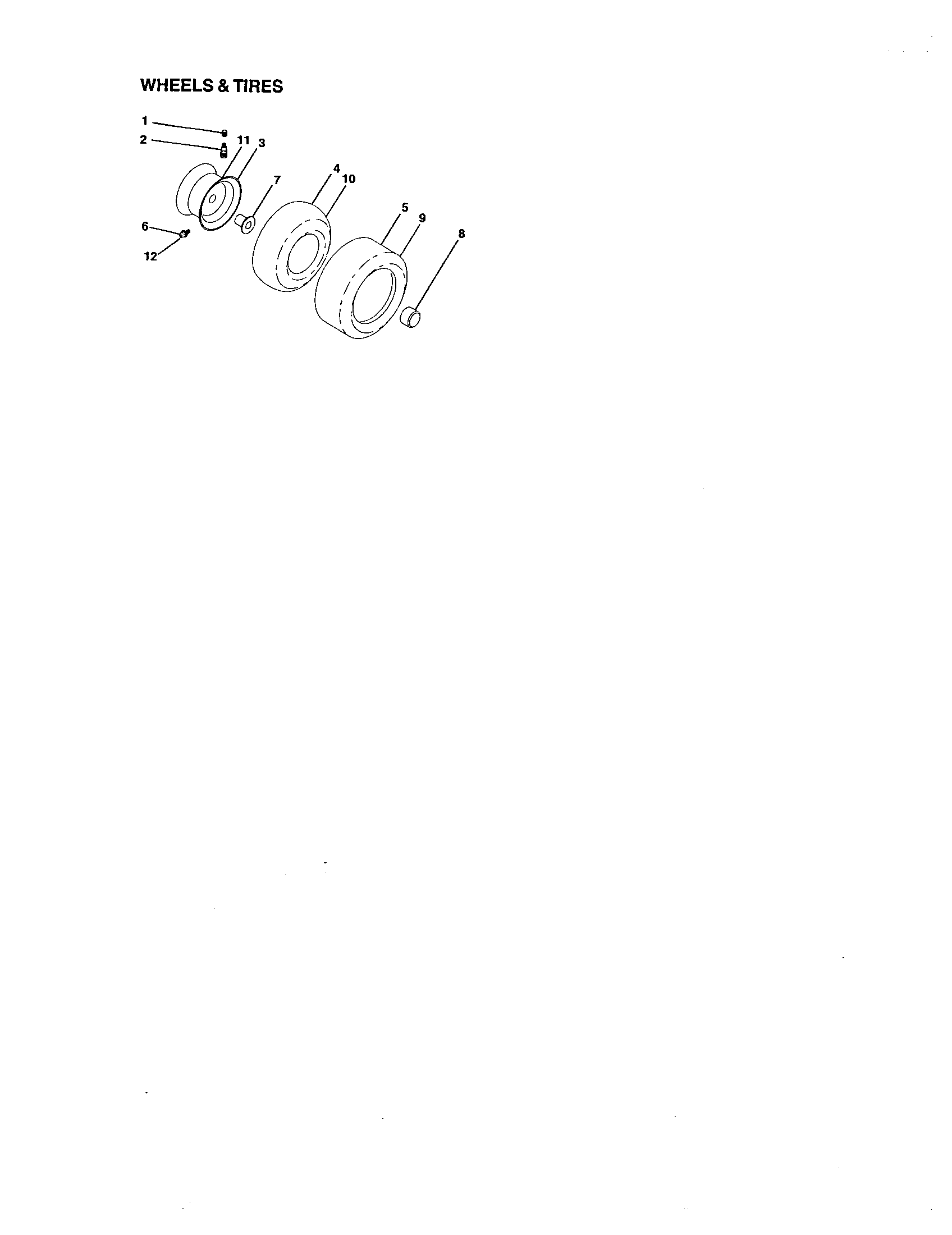 Craftsman 917274970 wheels and tires diagram