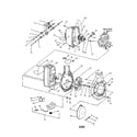Craftsman 358797930 handle/blower and fan housing diagram