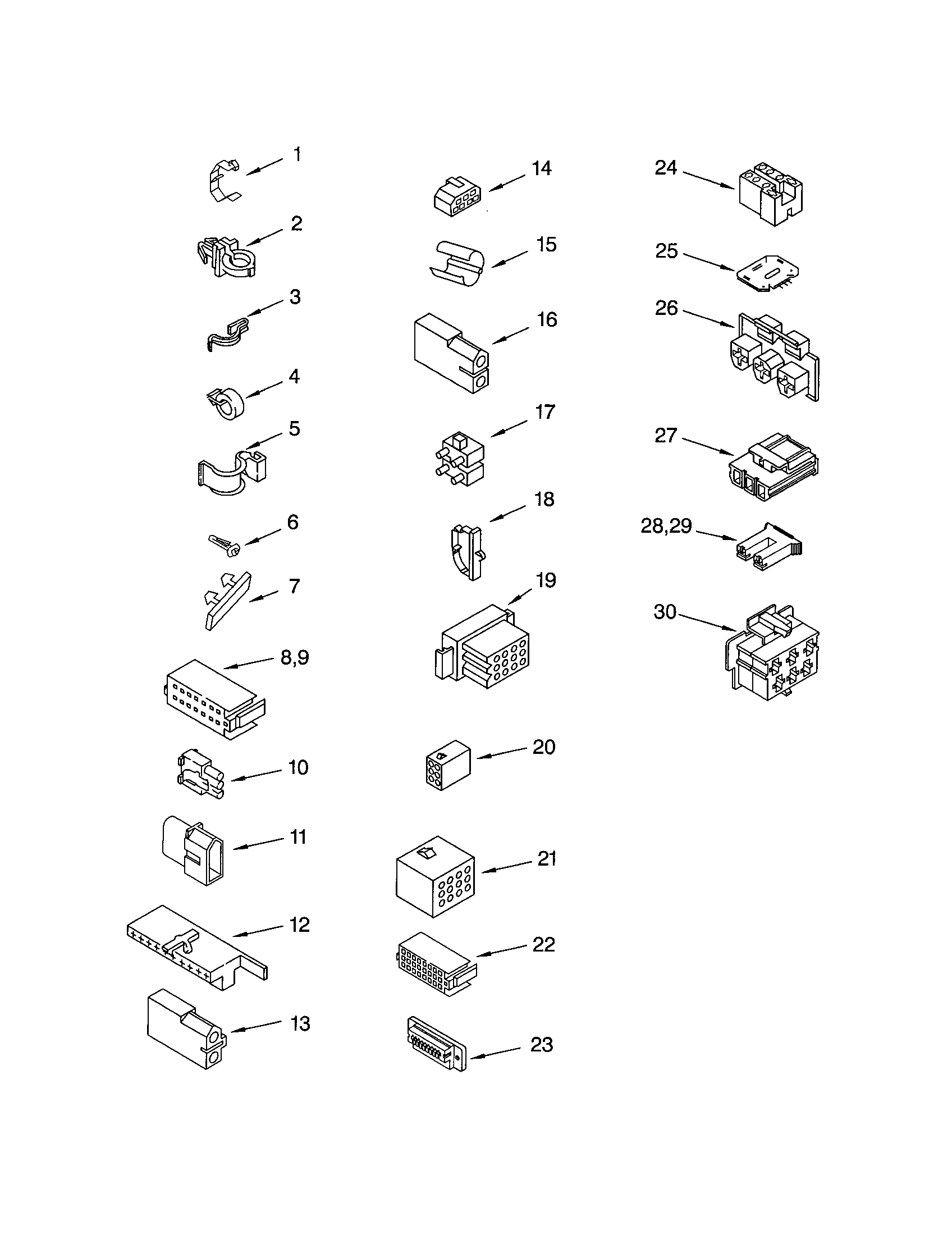 Whirlpool 8530090 wiring harness diagram