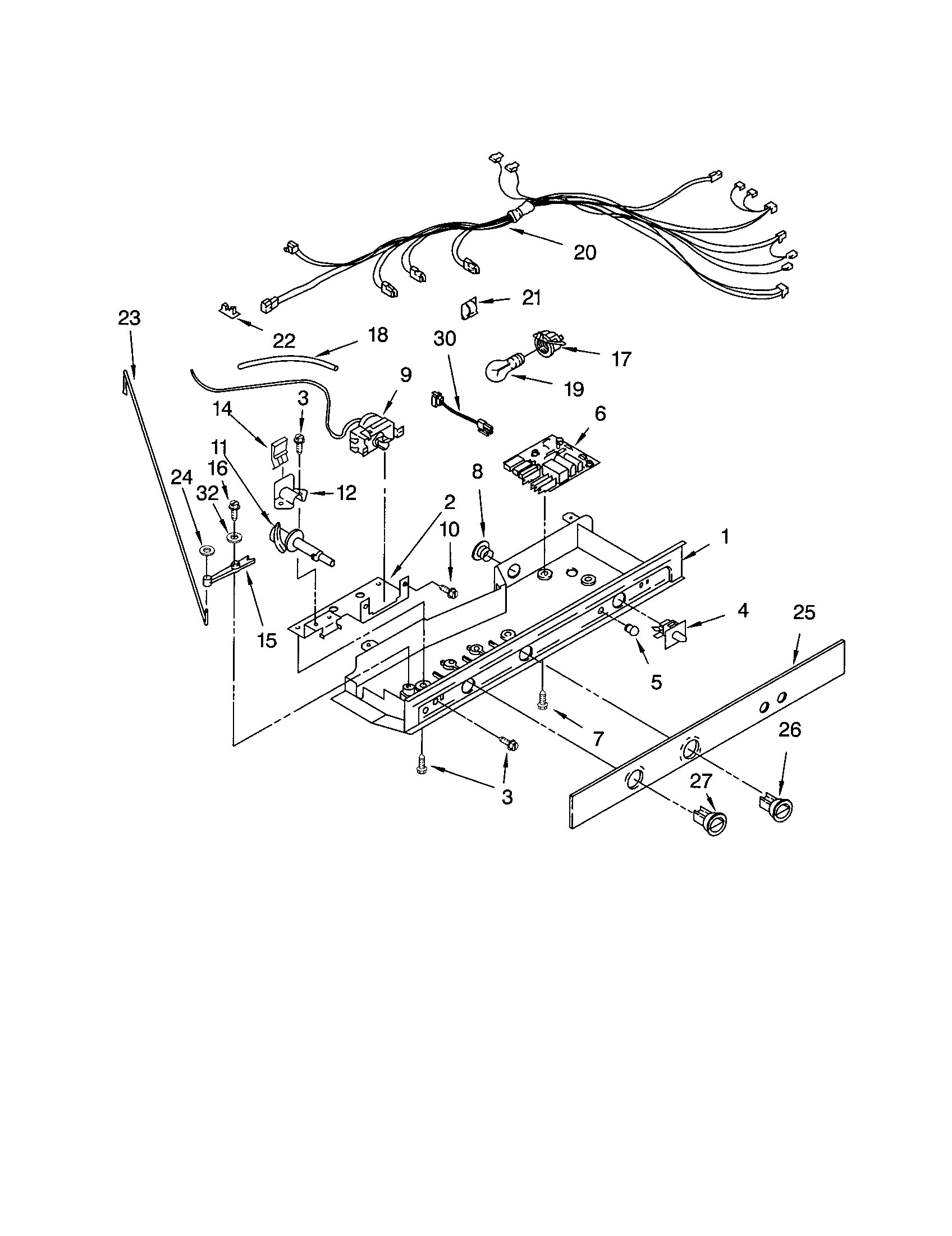 Kenmore 10651252104 control diagram