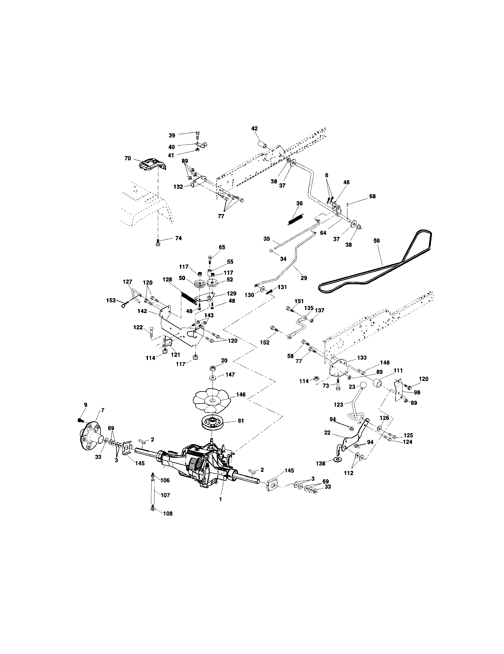 Craftsman 917274980 ground drives diagram