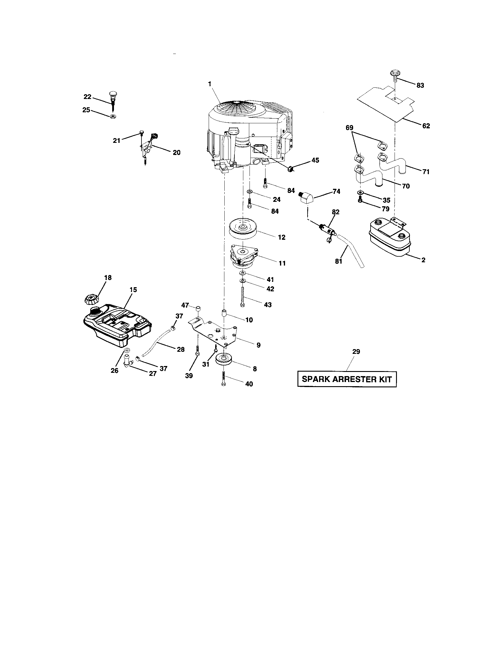 Craftsman 917274980 engine diagram