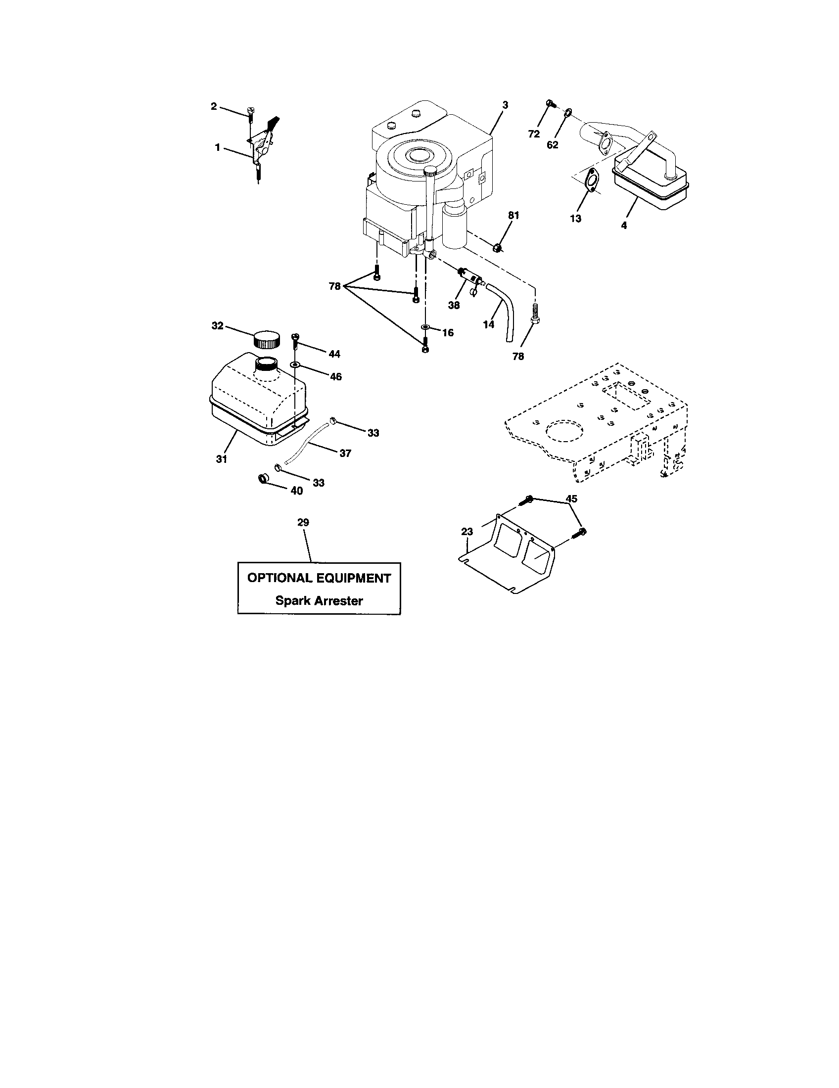 Poulan 270451 engine diagram