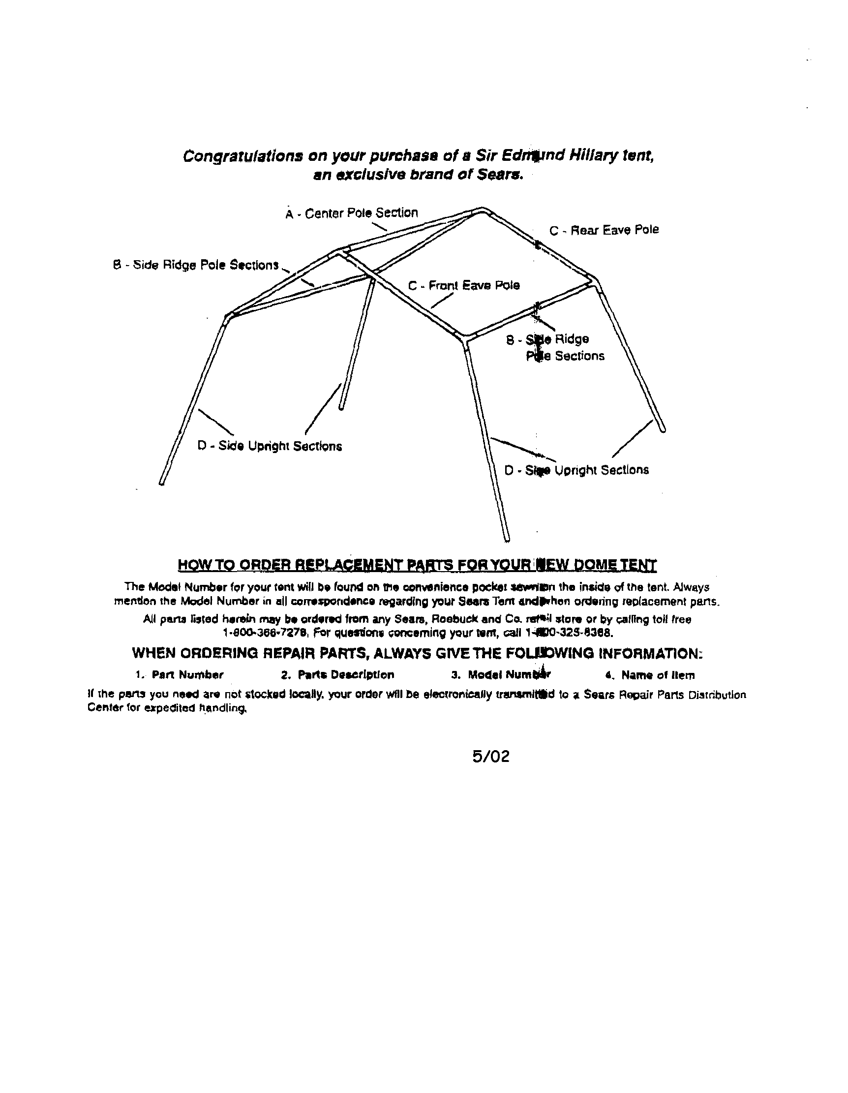 Wenzel 77014 tent diagram